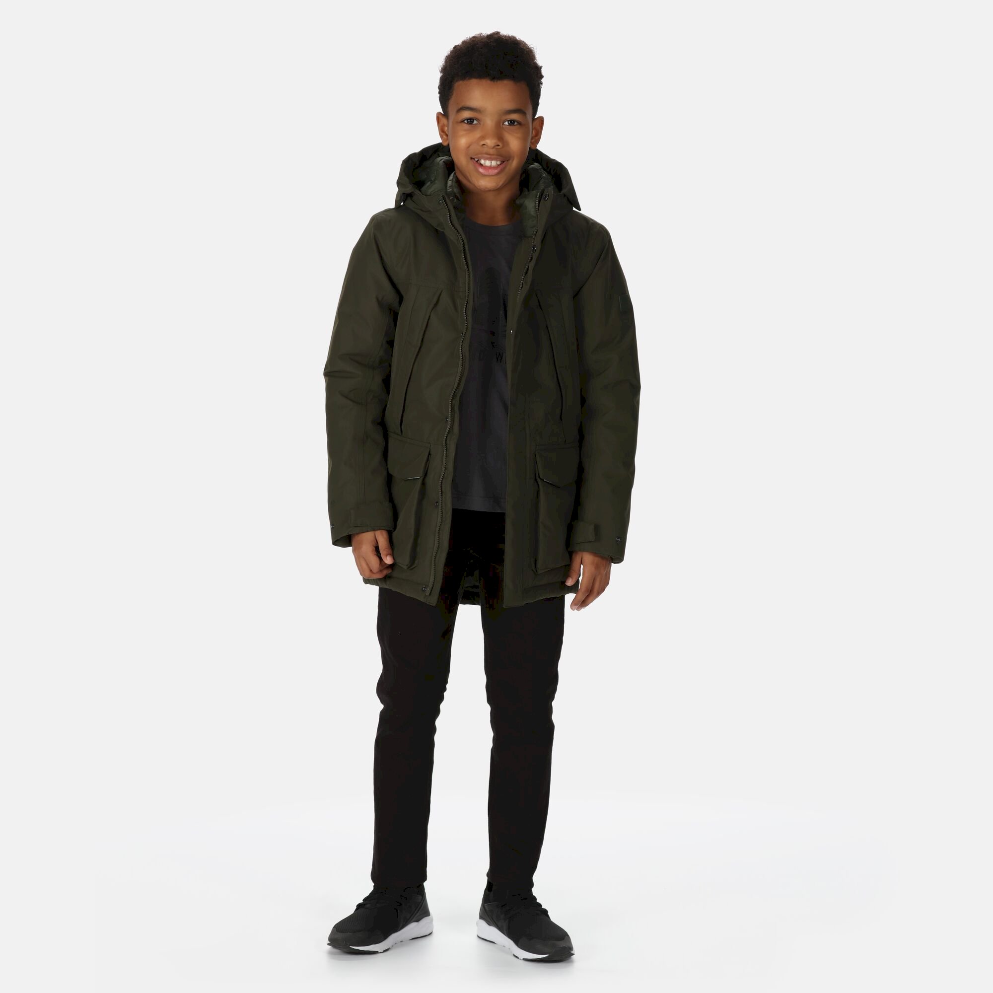 Kids' Paddrick Waterproof Parka Jacket | Dark Khaki