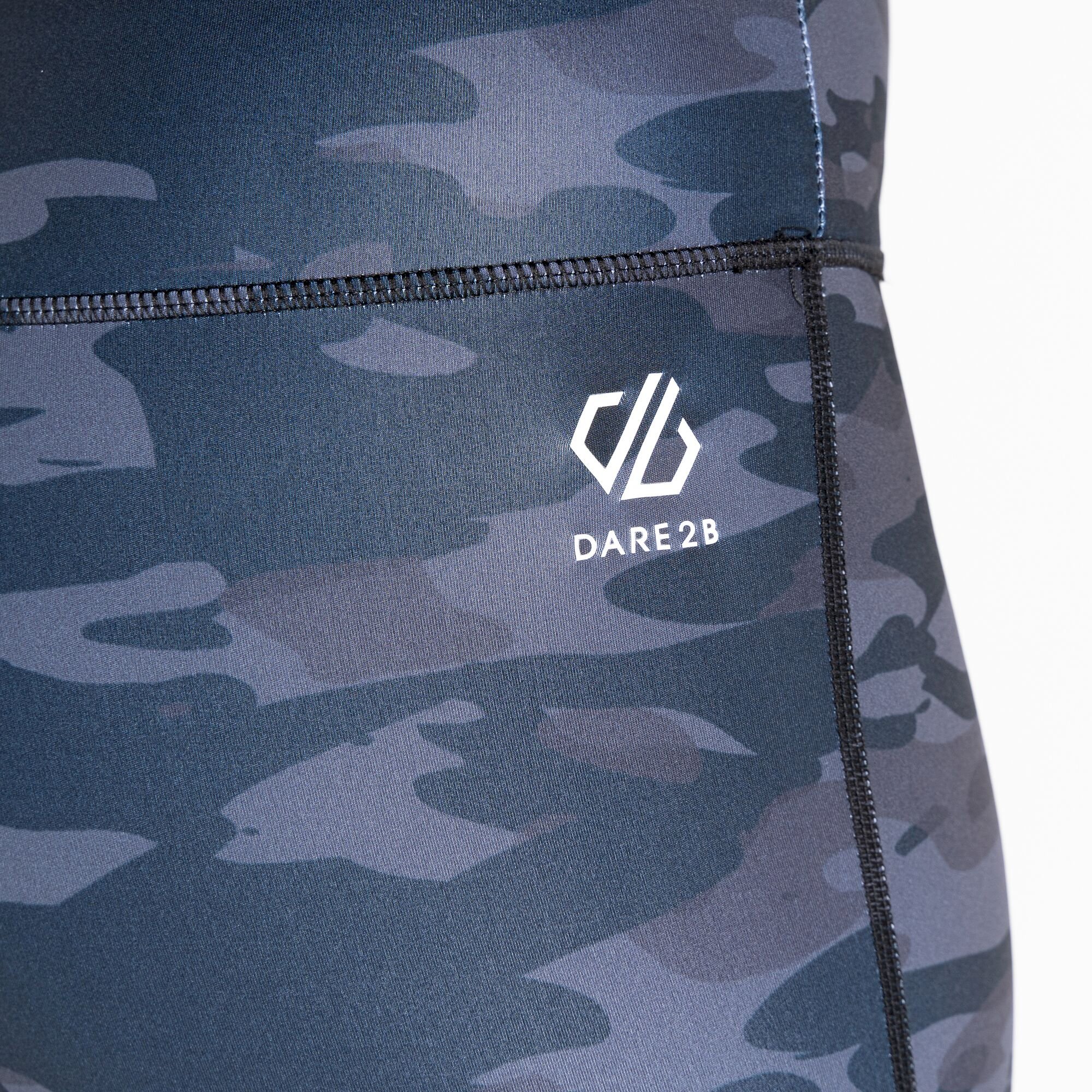 Dare 2b - Women's Influential 3/4 Recycled Leggings | Black Camo Print