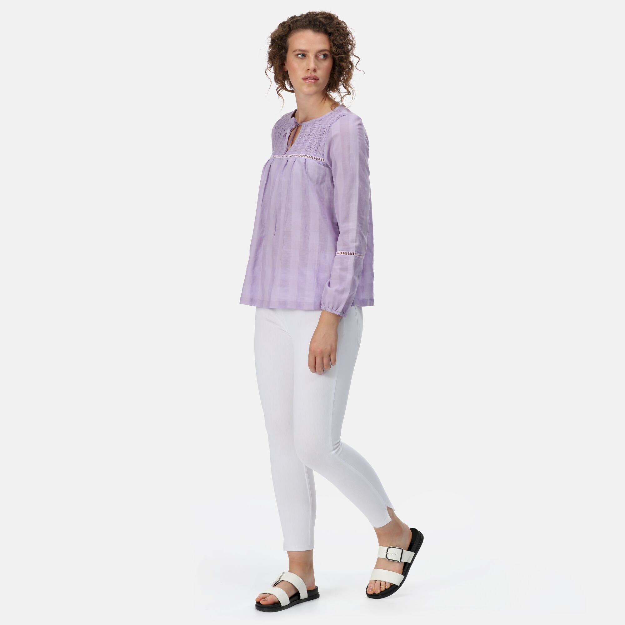 Women's Calluna Sheared Detail Top | Pastel Lilac