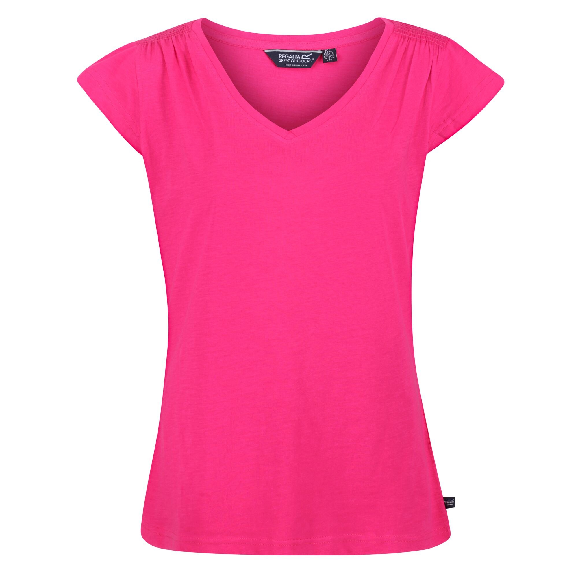 Women's Francine V-Neck T-Shirt | Pink Fusion