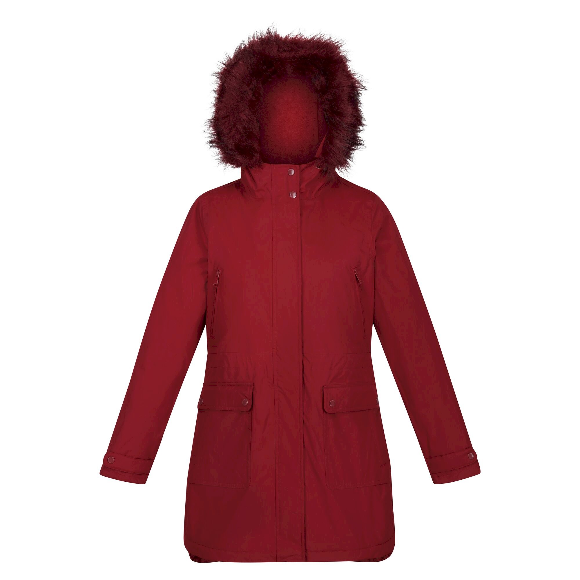 Women's Sabinka Fur Trim Parka Jacket | Cabernet
