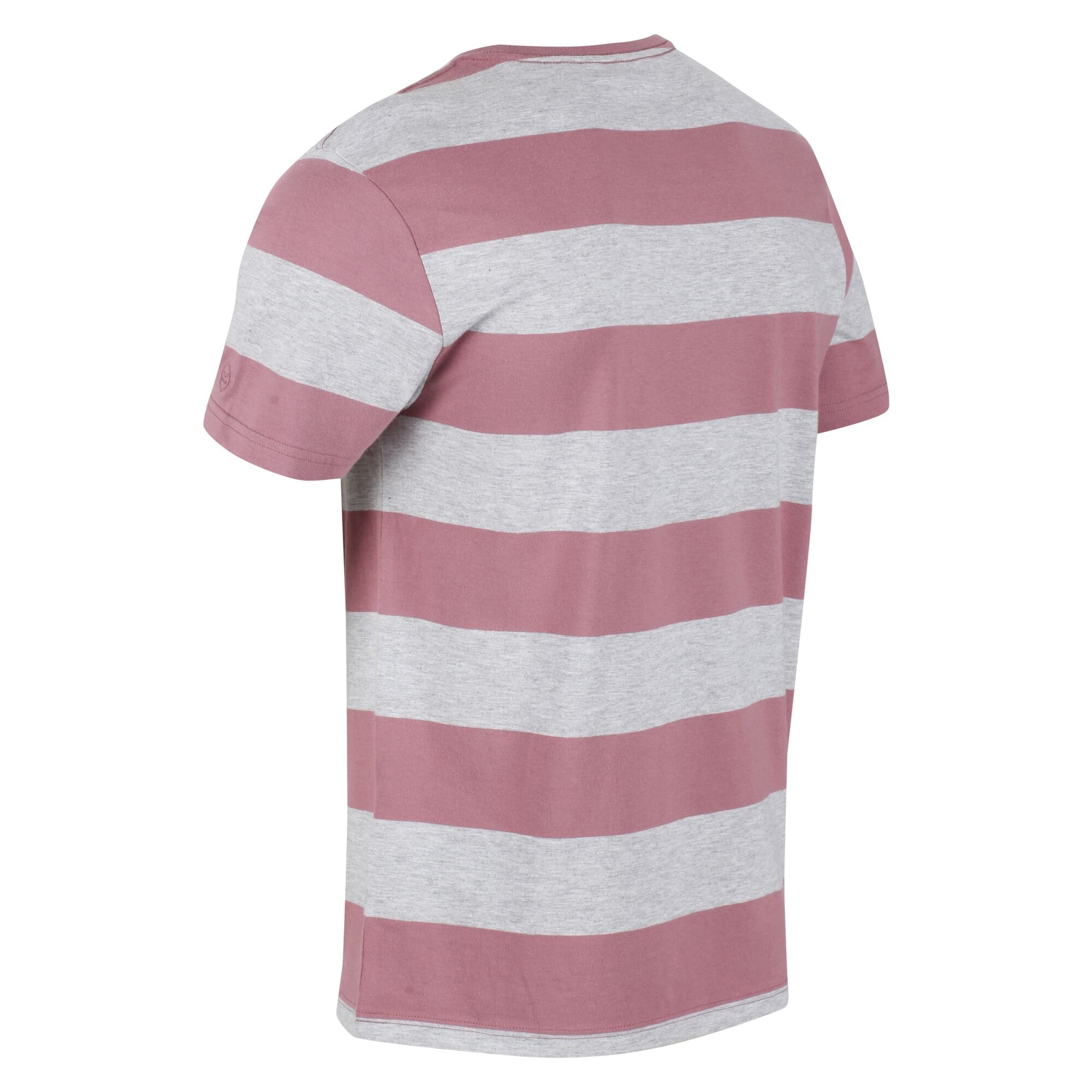 Men's Brayden Stripe T-Shirt | Mauve Stripe