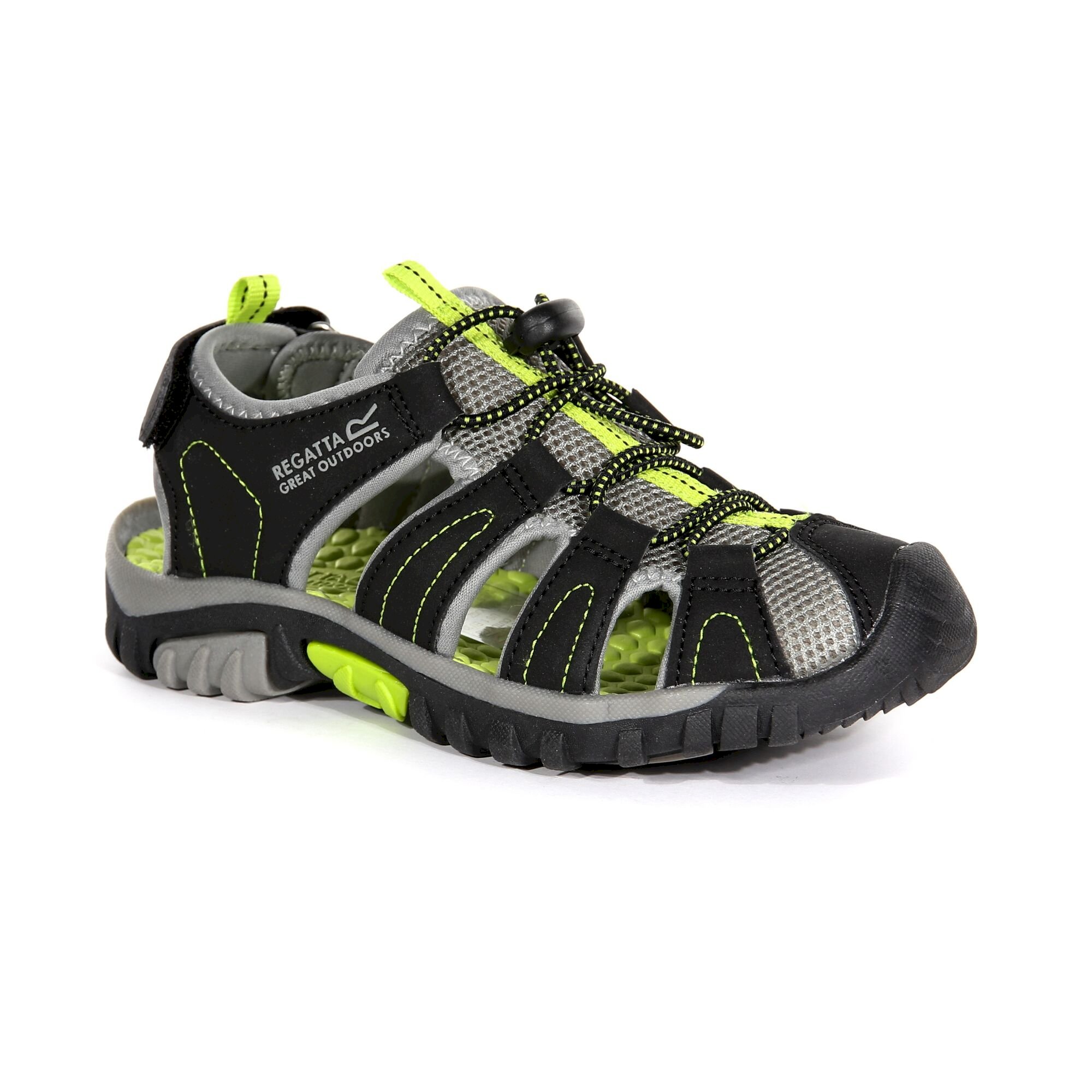 Kids' Westshore Sandals | Black Lime Green