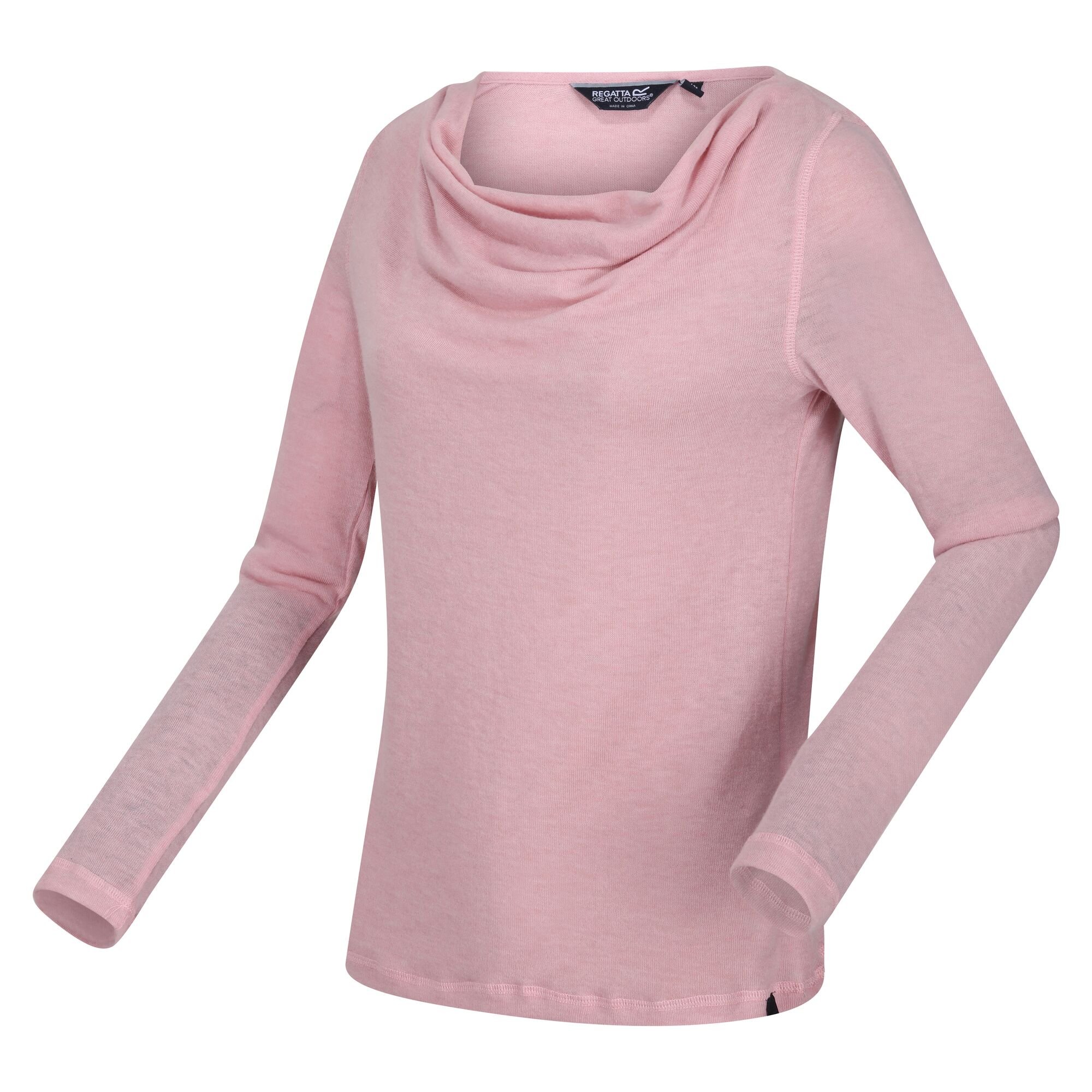 Women's Frayda Cowl Neck Top | Powder Pink