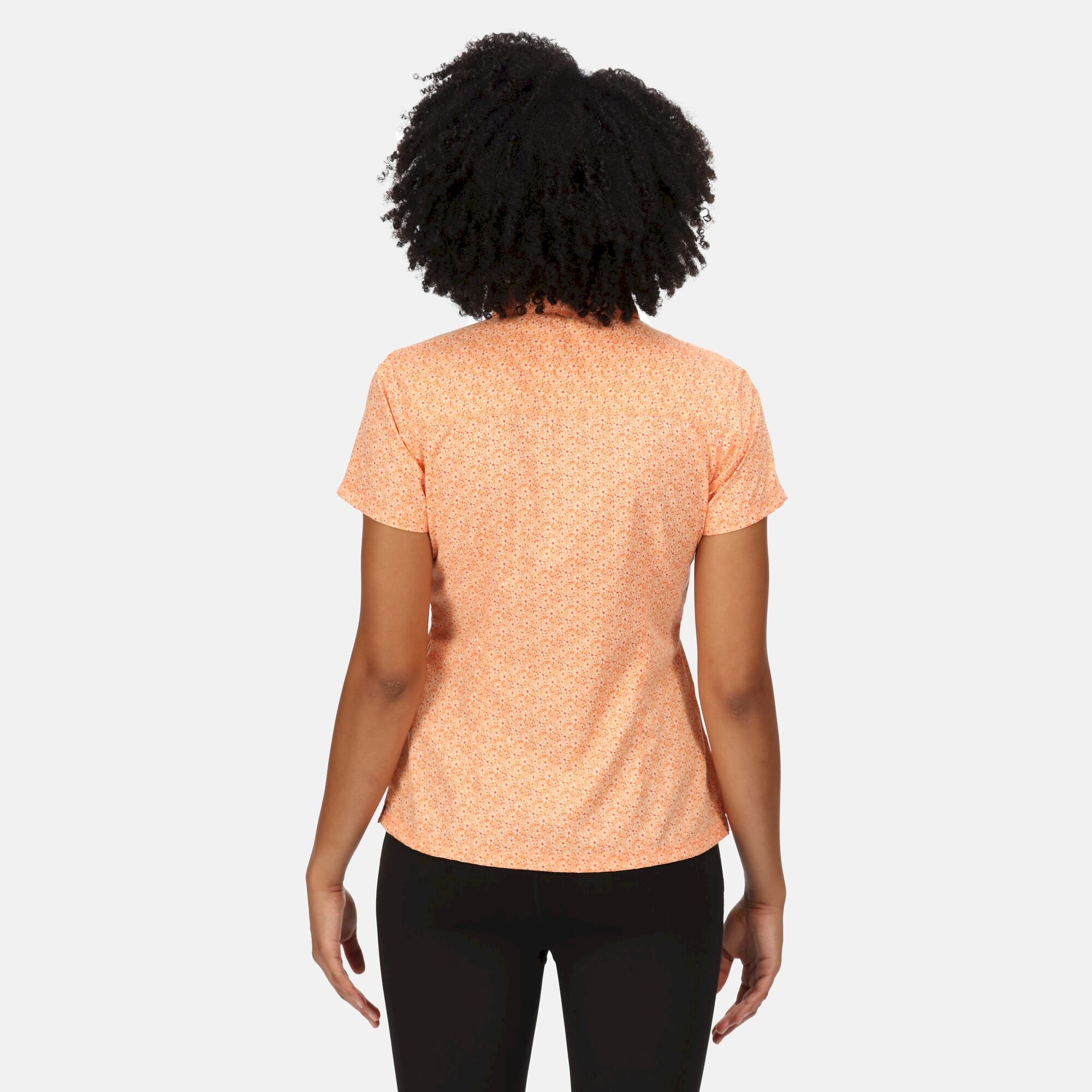 Women's Mindano VI Short Sleeve Shirt | Papaya Daisy