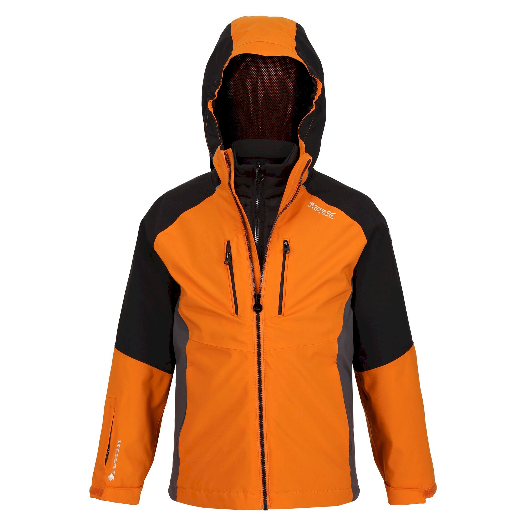 Kids' Hydrate VII 3-In-1 Waterproof Jacket | Autumn Maple Black Dark Grey