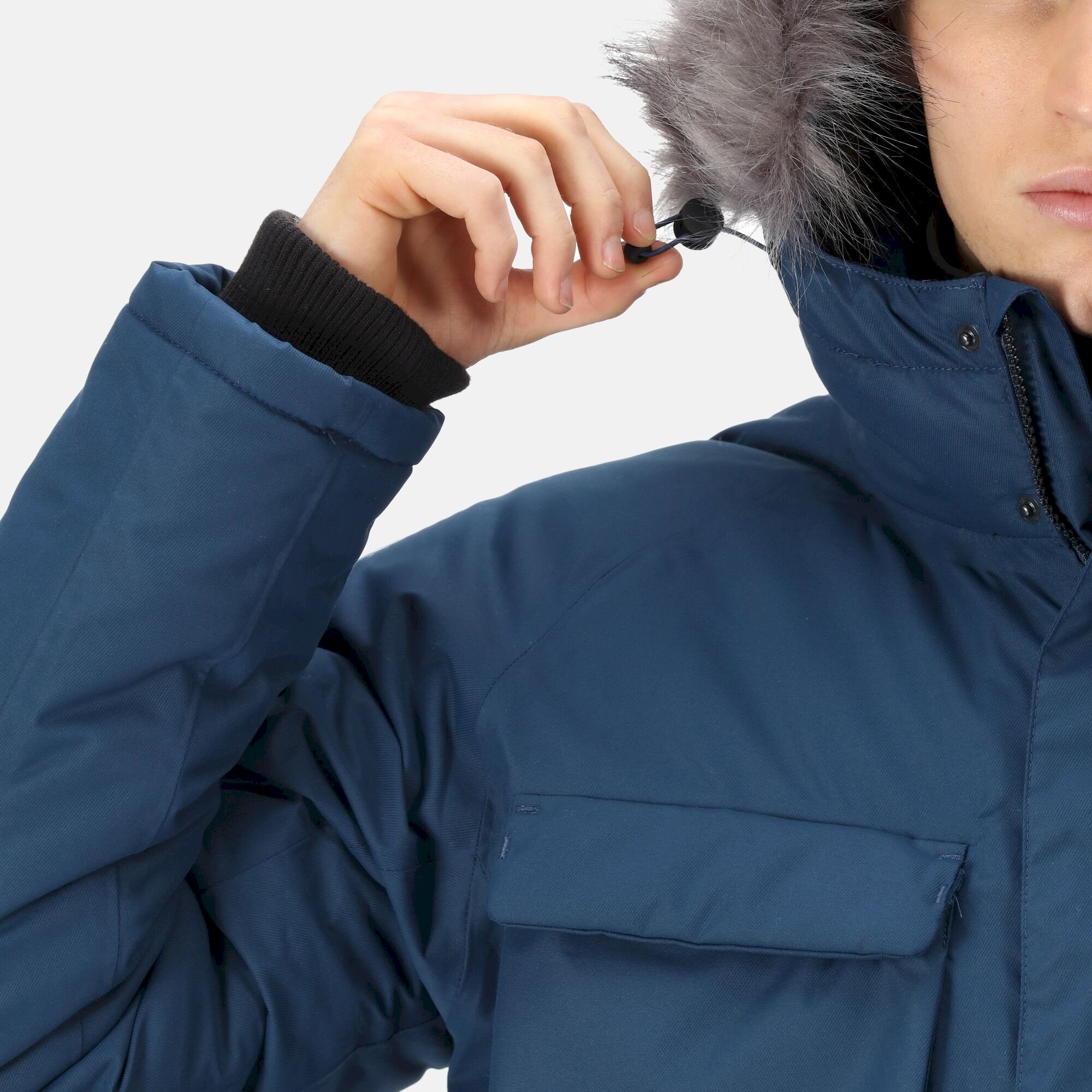 Men's Aziel Waterproof Heated Parka Jacket | Dark Denim