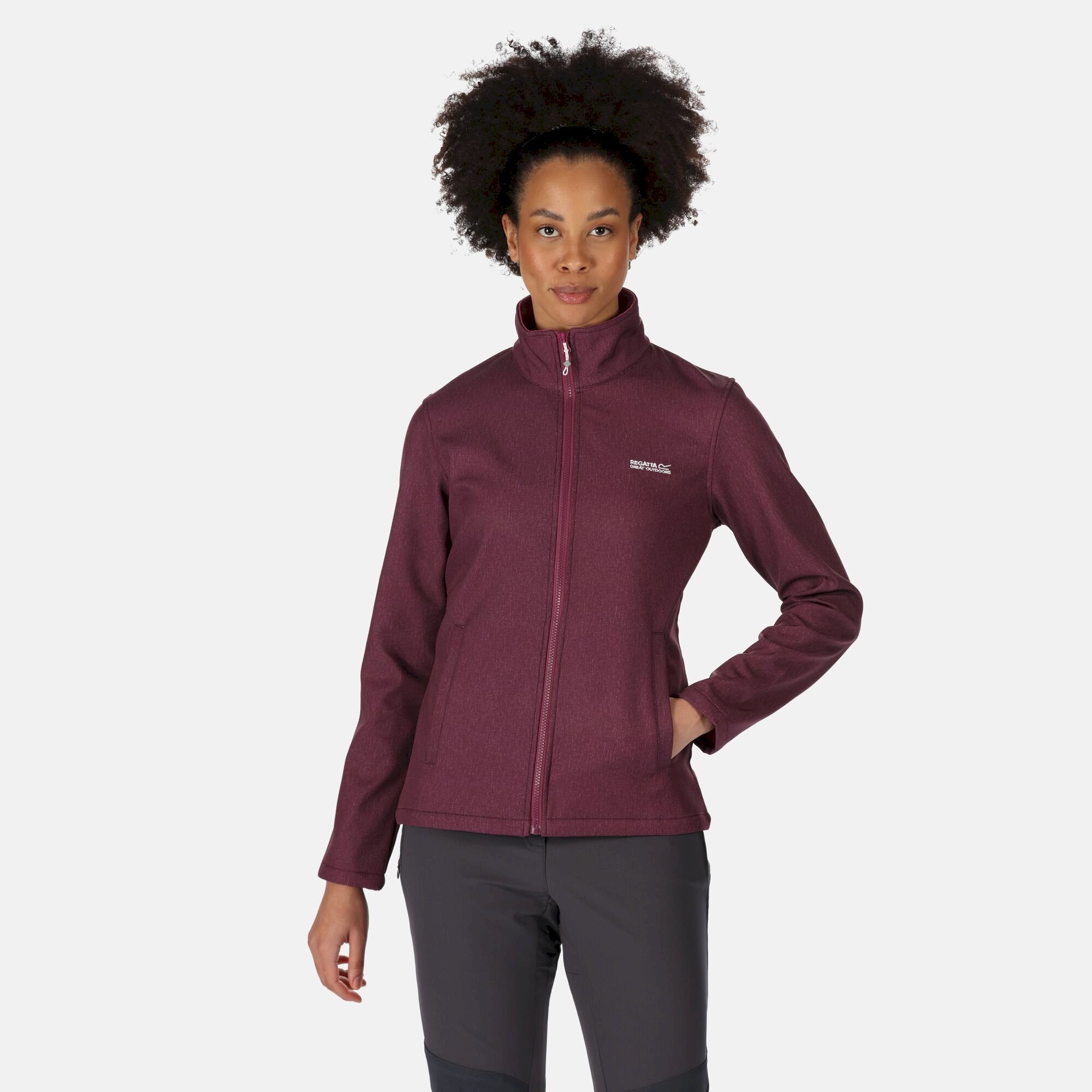 Women's Connie V Softshell Walking Jacket | Amaranth Haze Marl