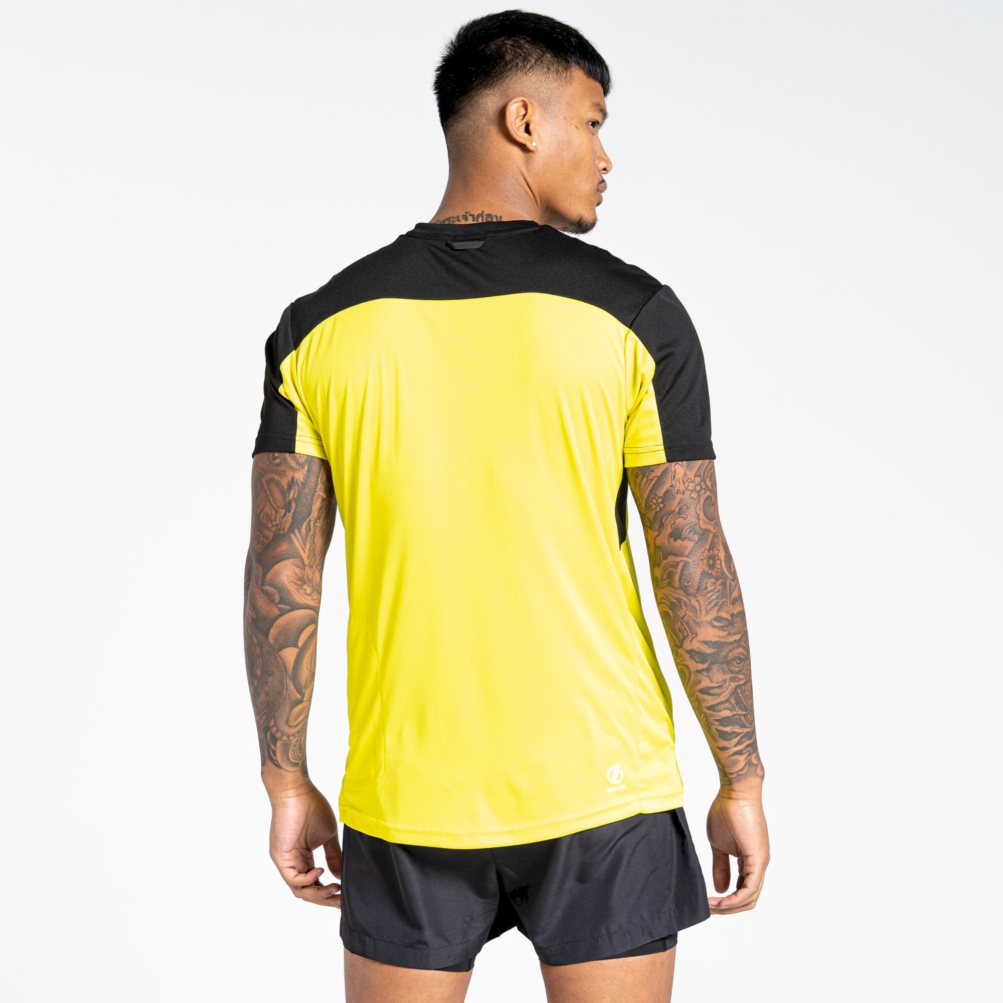 Dare 2b - Men's Aces III Recycled Zip Up Jersey | Neon Spring Black