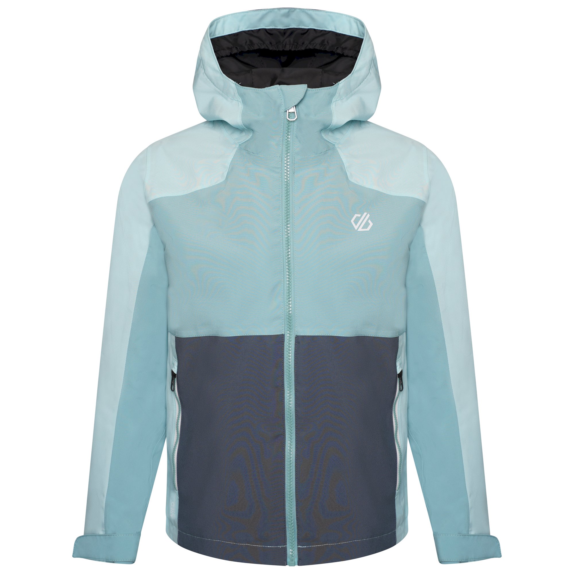 Dare 2b - Kids' In The Lead III Recycled Waterproof Jacket | Meadowbrook Green Aqua Splash