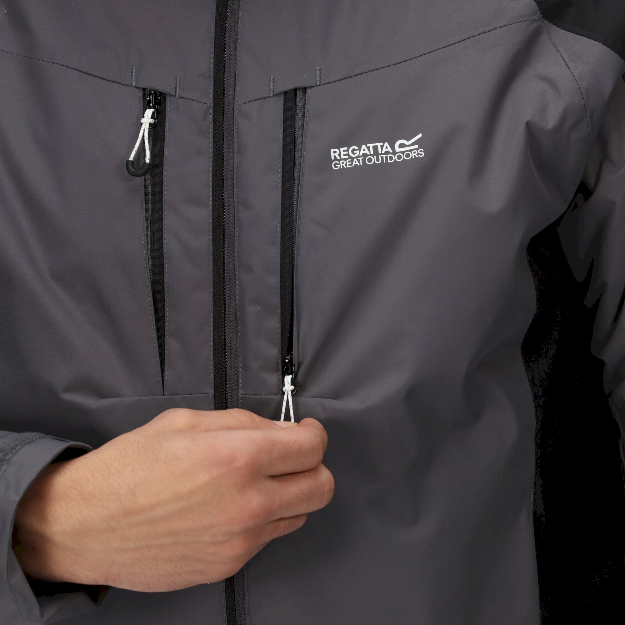 Men's Winter Calderdale Waterproof Jacket | Dark Grey Black