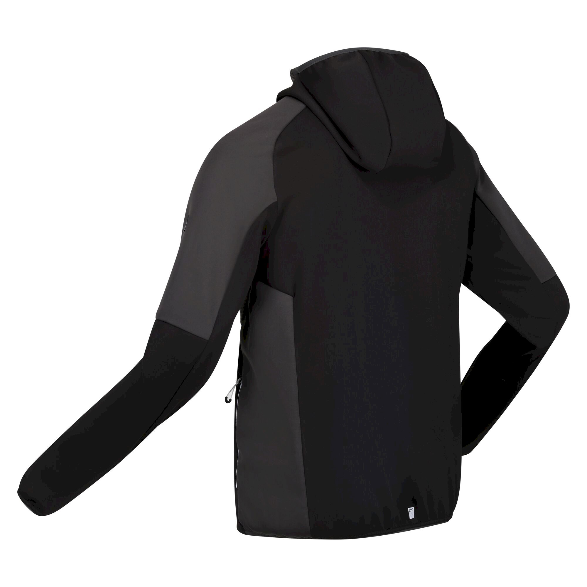 Men's Attare Softshell Hooded Jacket | Black Dark Grey