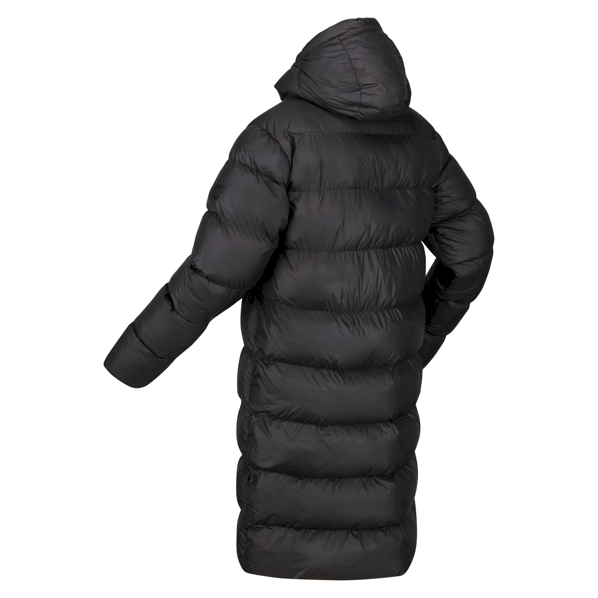 Men's Hallin Longline Quilted Jacket | Black