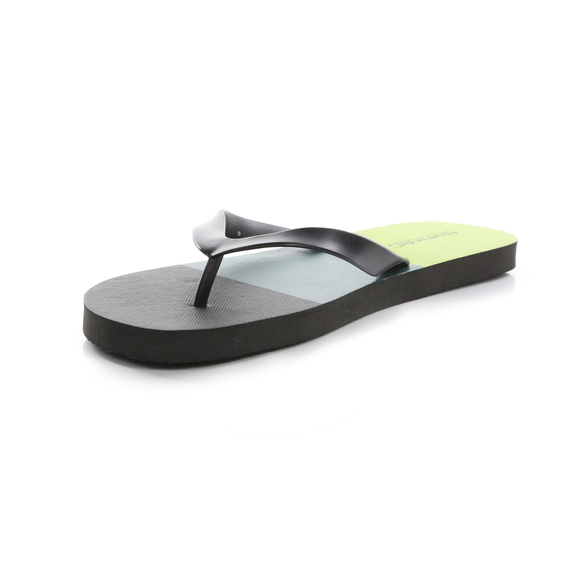 Men's Bali Flip Flops | Bright Kiwi Black