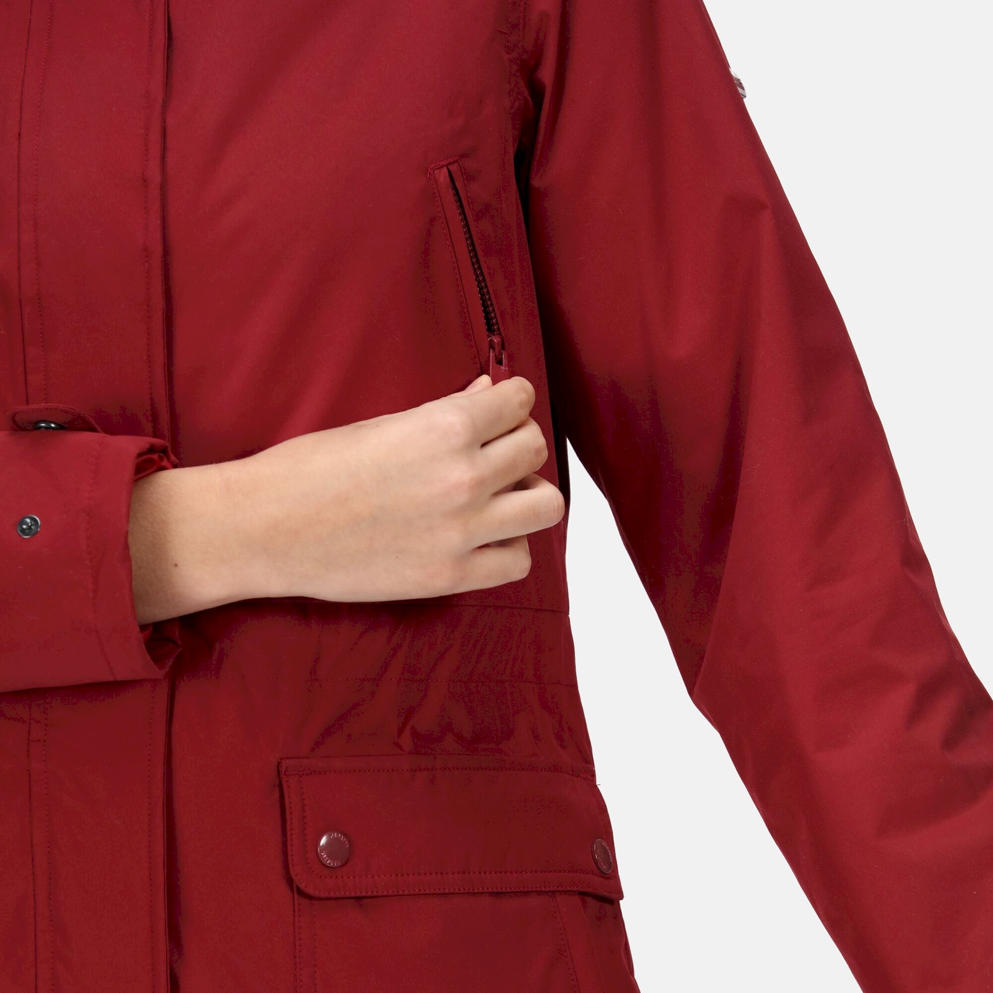 Women's Sabinka Fur Trim Parka Jacket | Cabernet