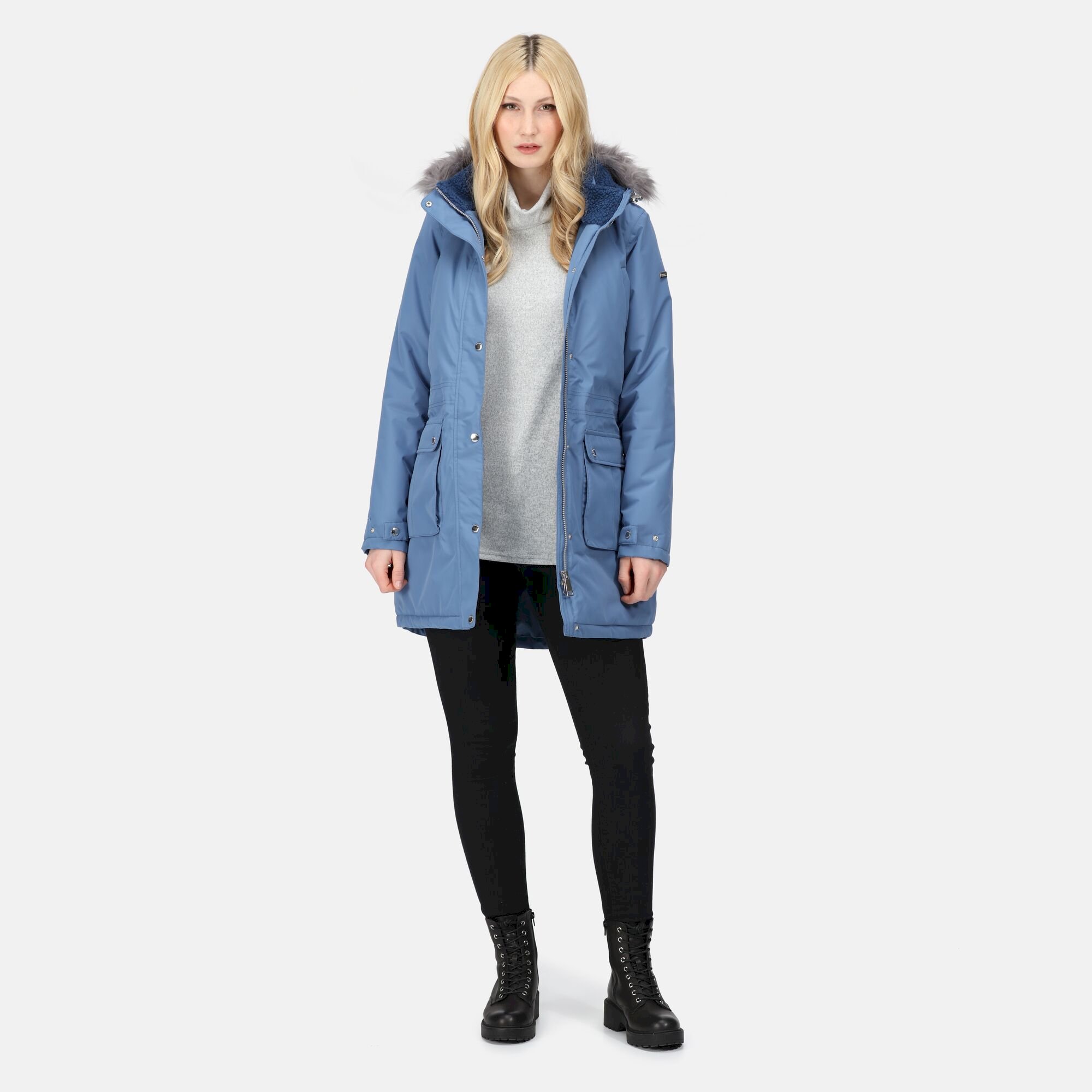 Women's Voltera Waterproof Heated Jacket | Slate Blue