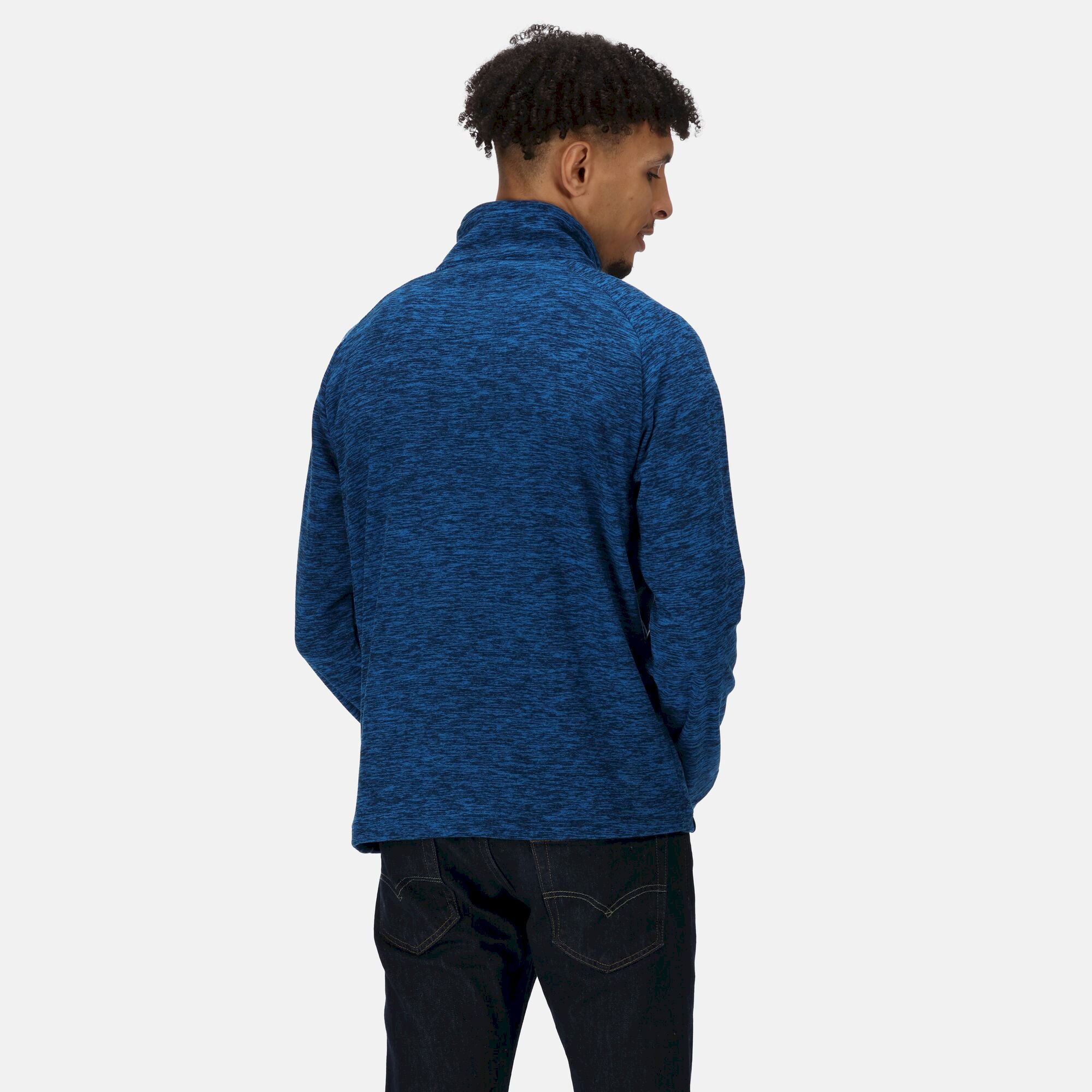 Men's Eithan Quarter Zip Fleece | Skydiver Blue Marl