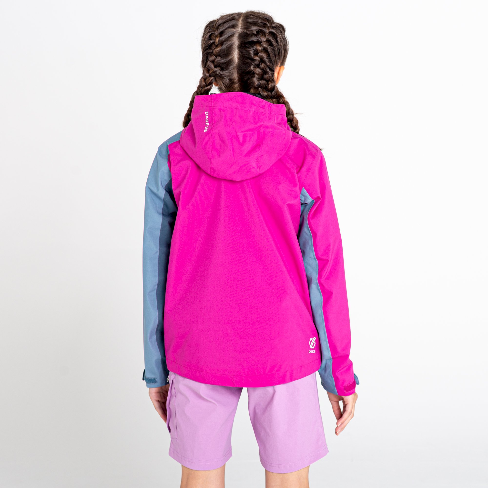 Dare 2b - Kids' In The Lead III Recycled Waterproof Jacket | Fuchsia Bluestone