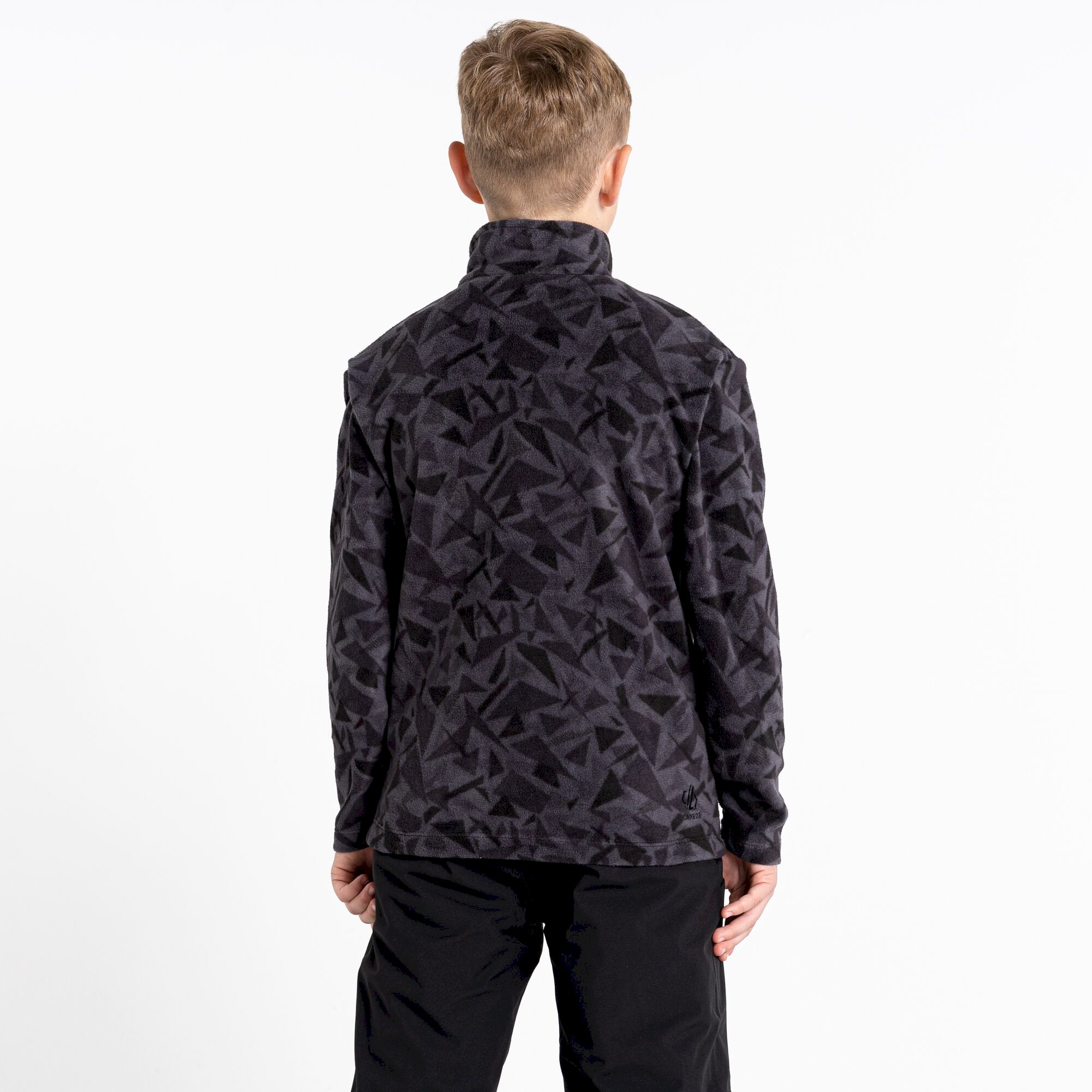 Dare 2b - Kids' Cushy Half Zip Fleece | Black Geo Print