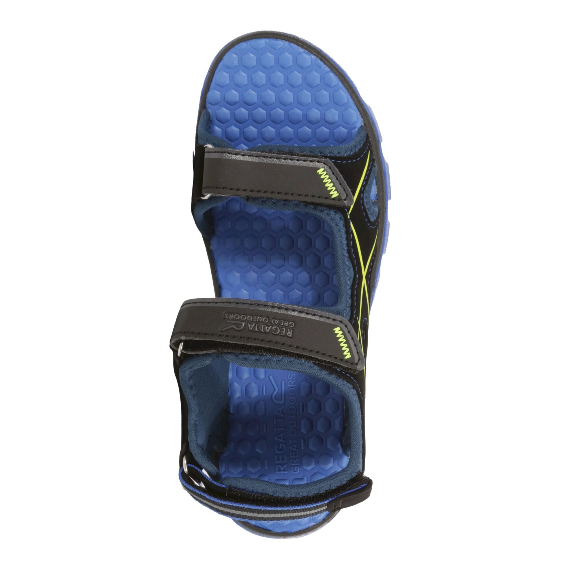 Kids' Kota Drift Sandals | Nautical Blue Electric Lime