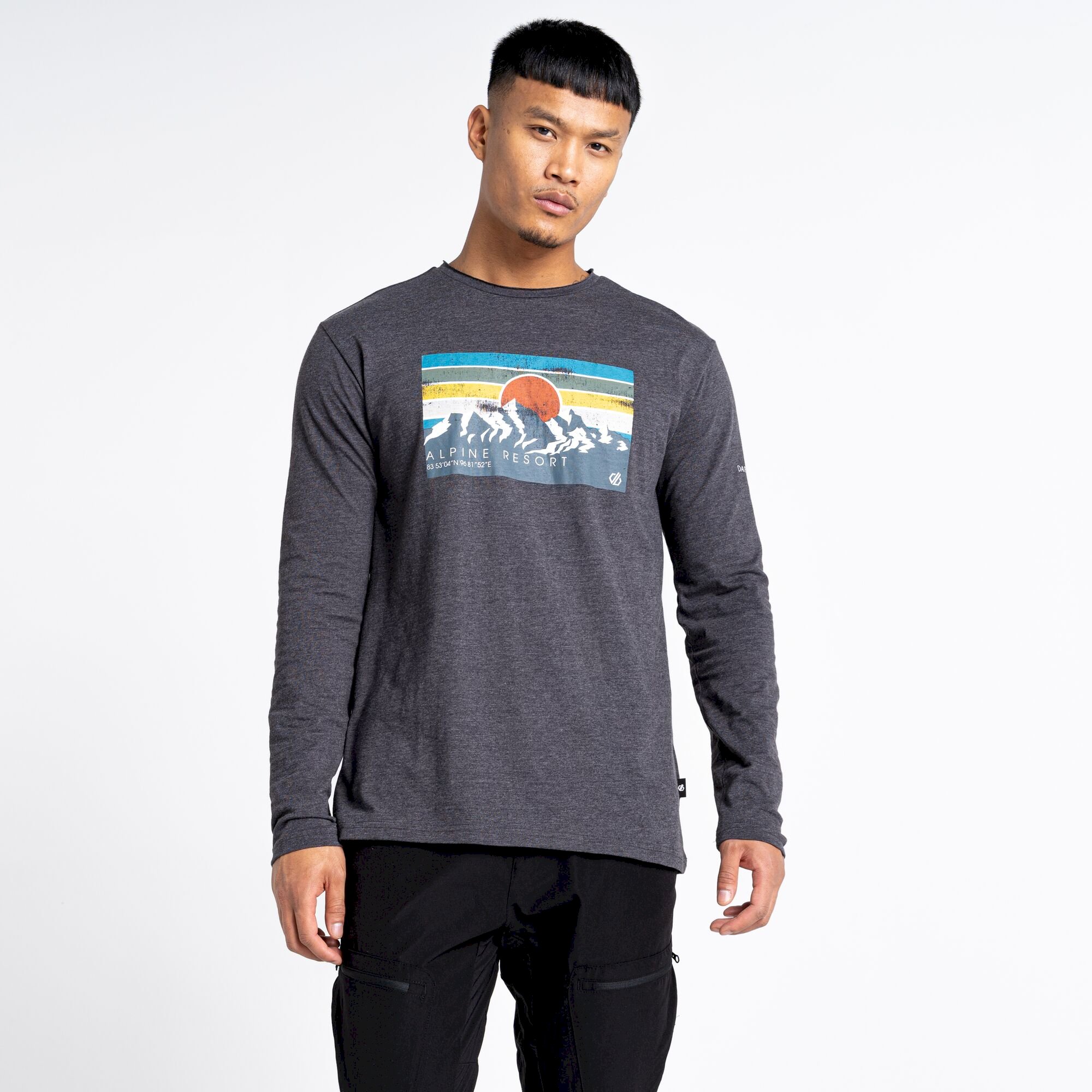 Dare 2b - Men's Upgrade II Long Sleeve T-Shirt | Charcoal Grey Marl