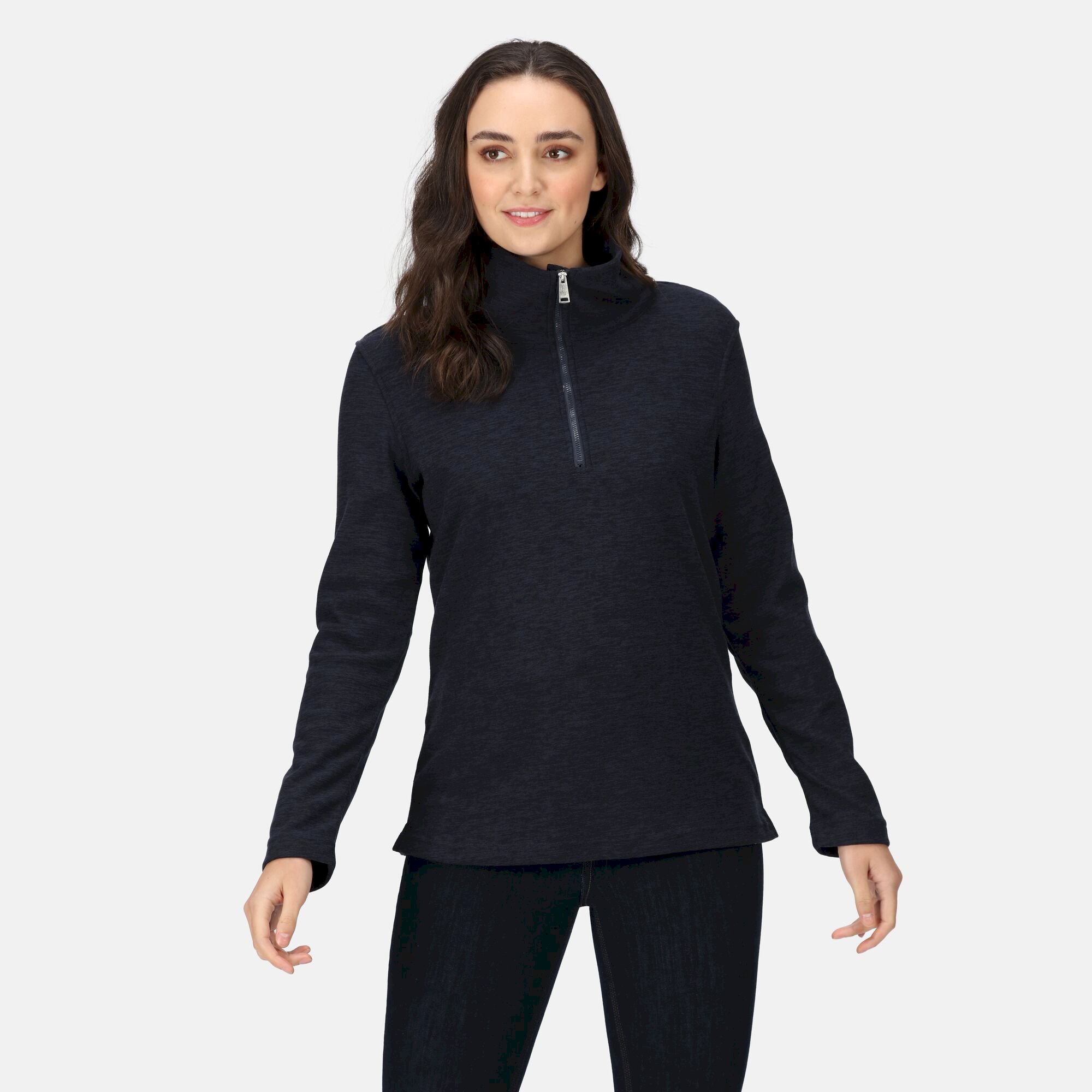 Women's Kizmit Half Zip Fleece | Navy Black Marl