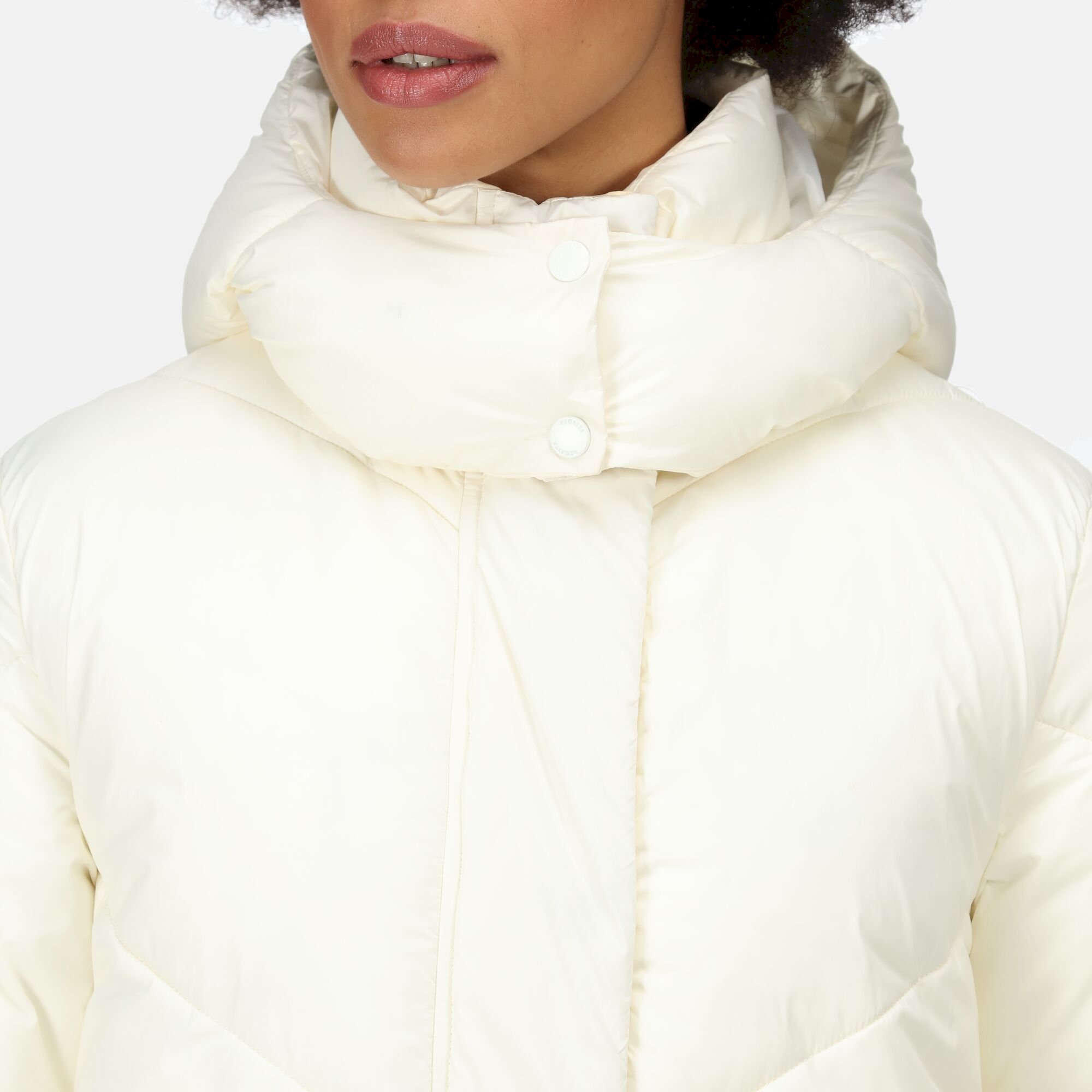 Giovanna Fletcher Collection - Longley Longline Quilted Jacket | Snow White