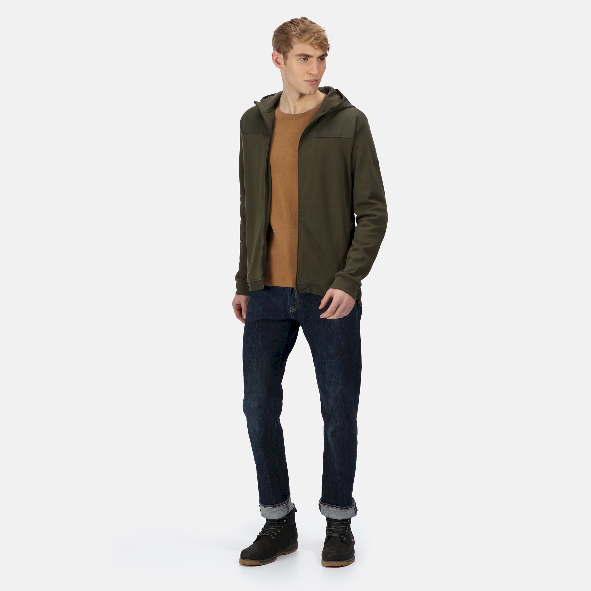 Men's Luis Hooded Fleece | Dark Khaki