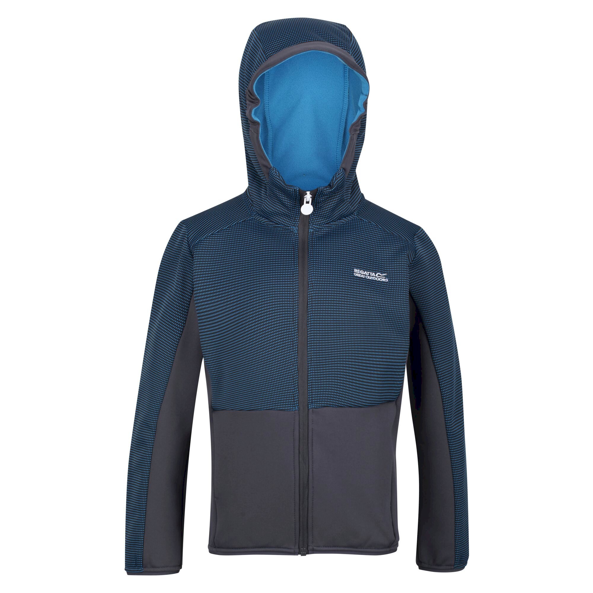 Kids' Highton Full Zip Fleece | Imperial Blue India Grey