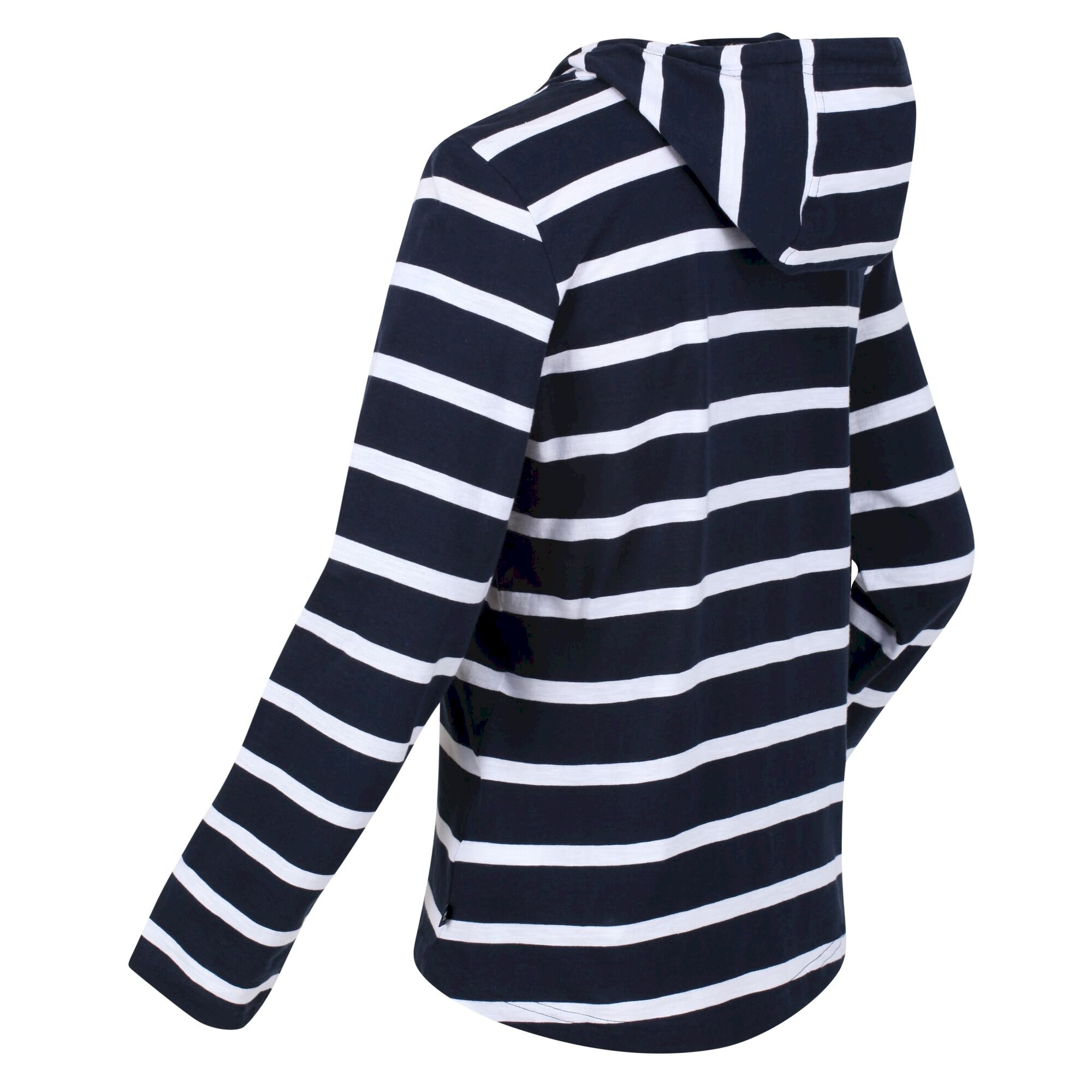 Women's Maelys Hooded Top | Navy White Stripe