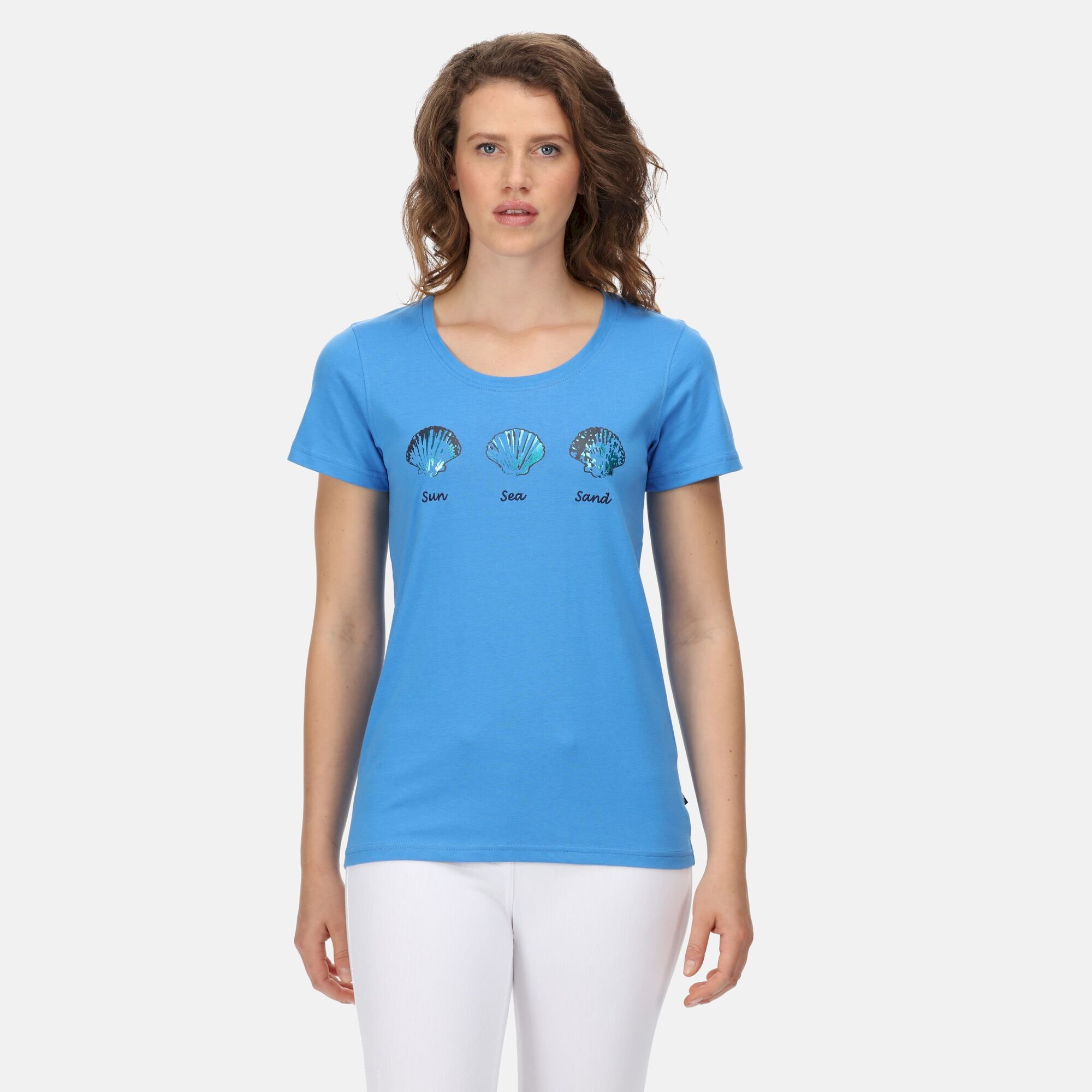 Women's Filandra VI Print T-Shirt | Sonic Blue