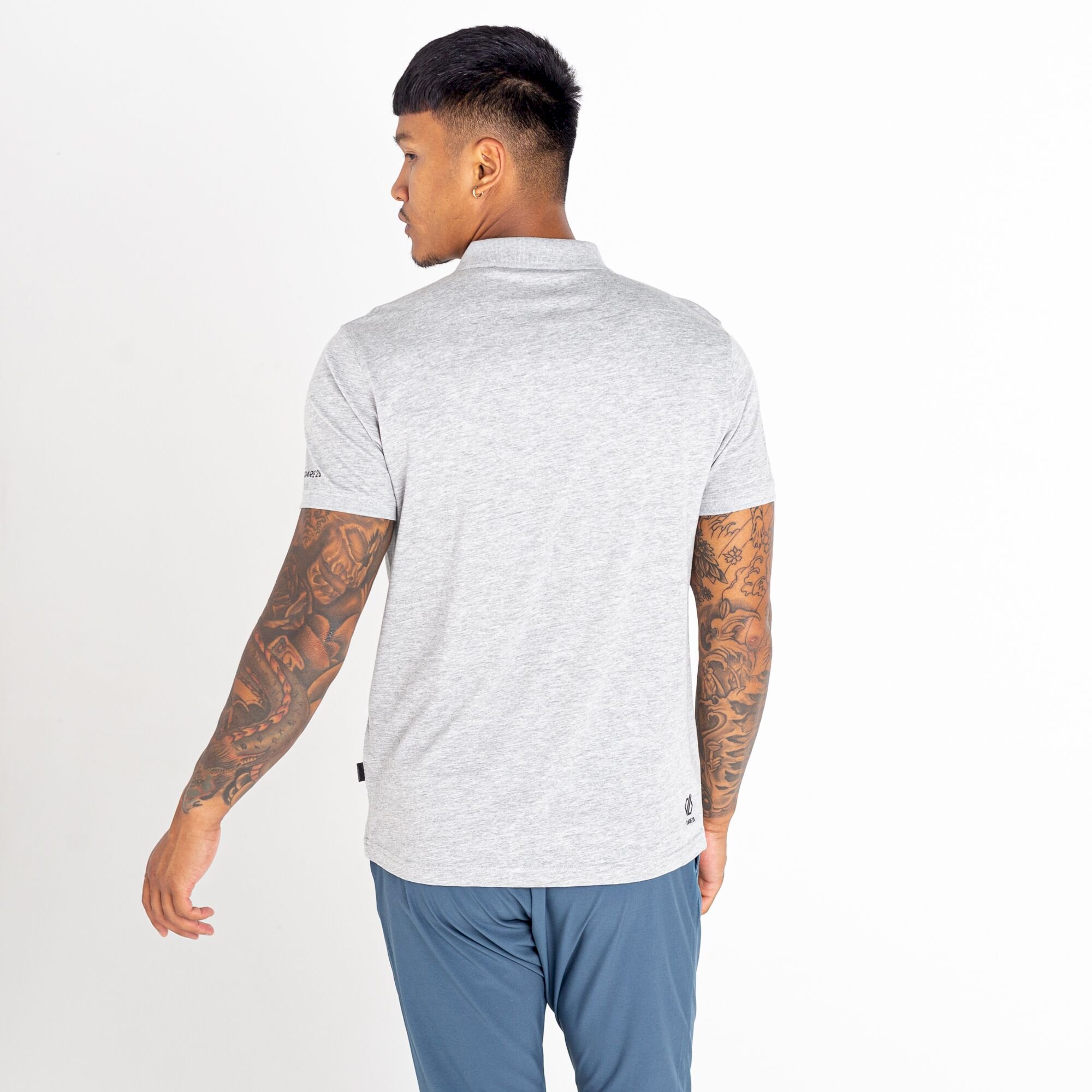 Dare 2b - Men's Decisive Polo Shirt | Ash Grey Marl