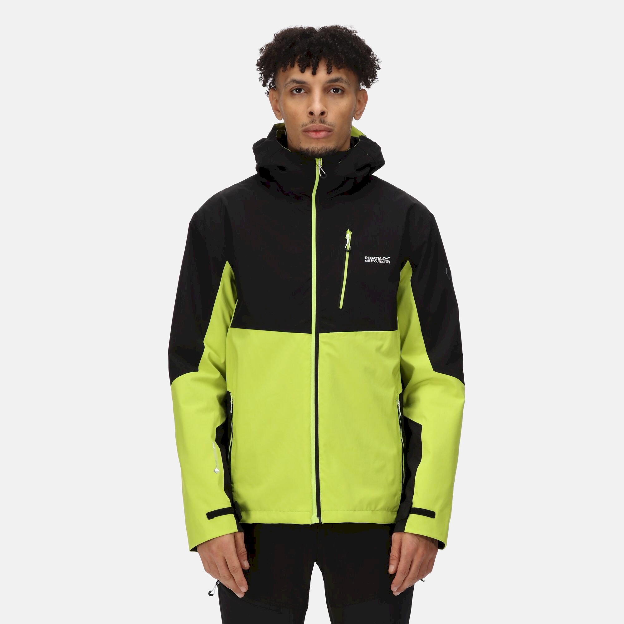 Men's Wentwood VII Waterproof Jacket | Black Bright Kiwi