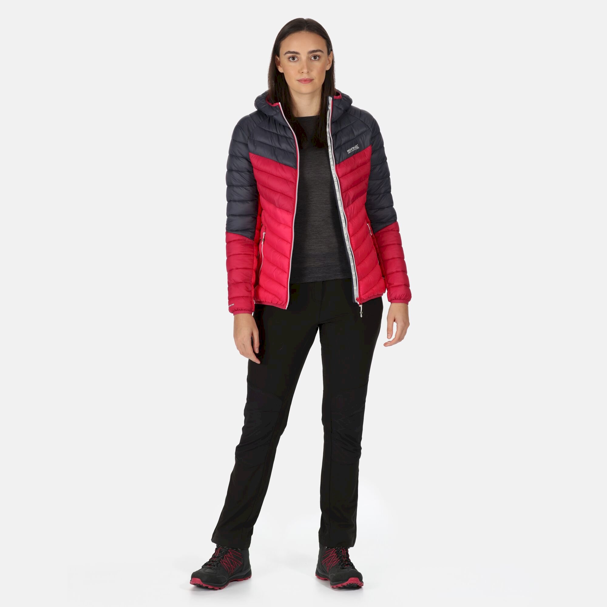 Women's Harrock Lightweight Puffer Jacket | Seal Grey Berry Pink Pink Potion