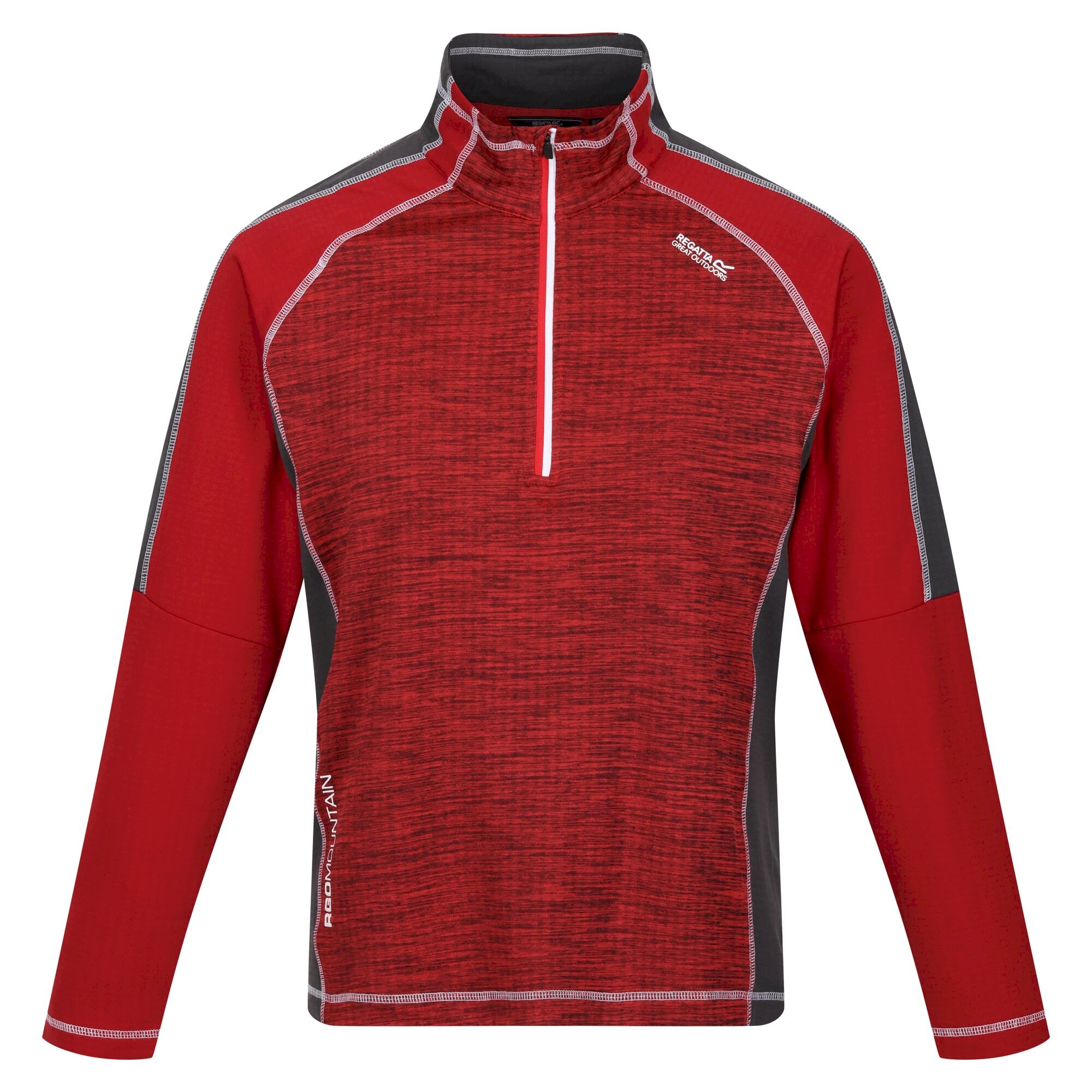 Men's Hepley Half Zip Lightweight Fleece | Chinese Red Dark Red