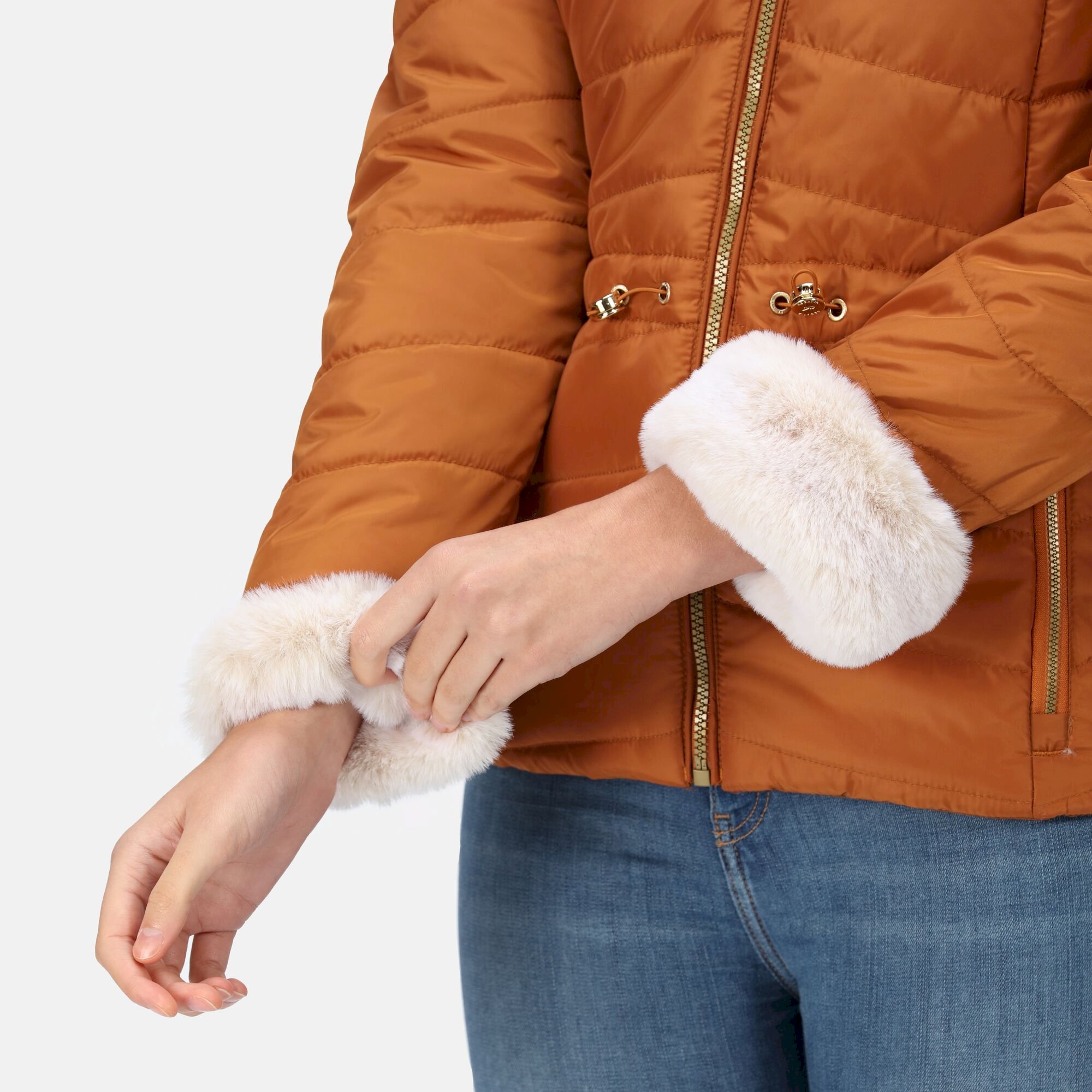 Women's Willabella Fur Detail Jacket | Copper Almond