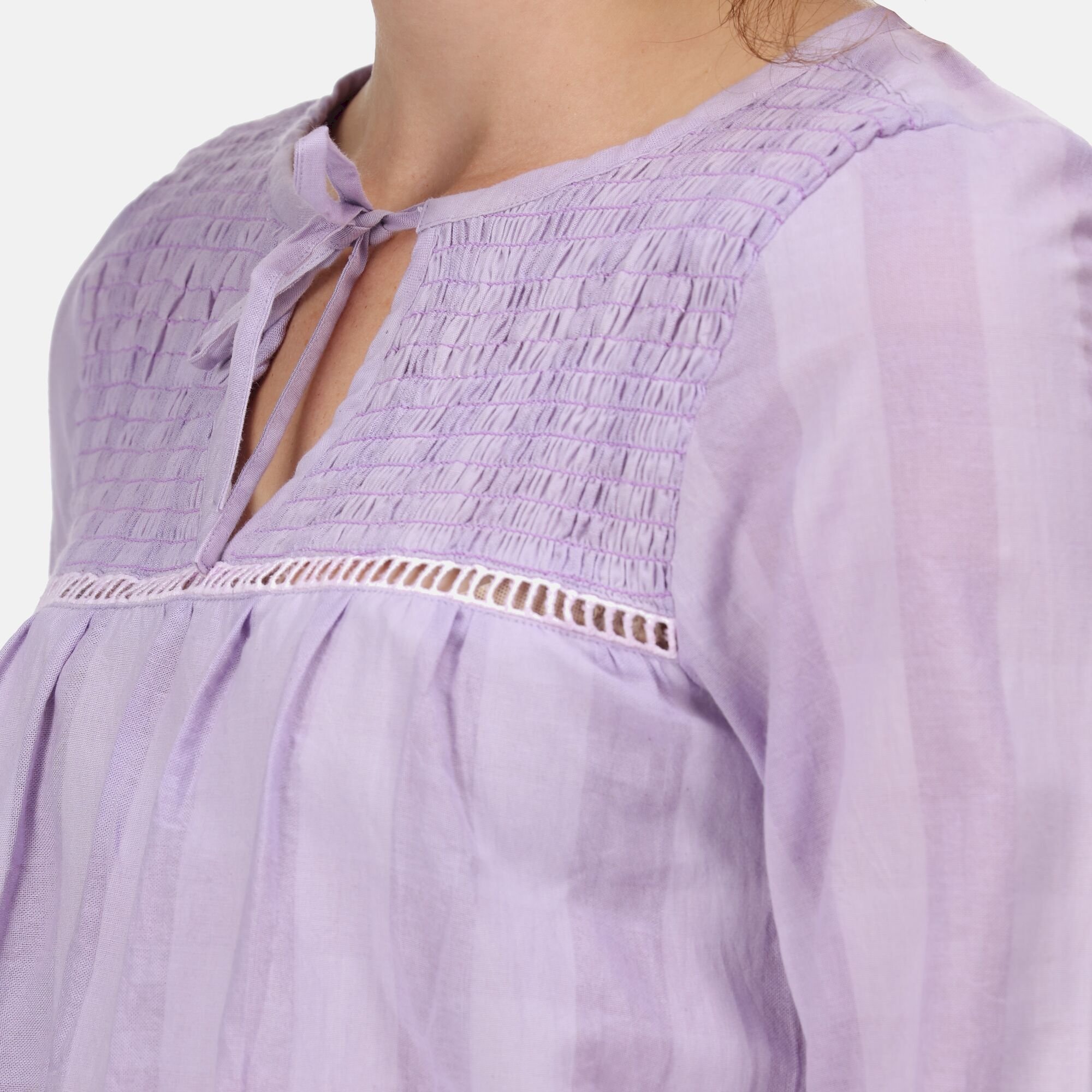 Women's Calluna Sheared Detail Top | Pastel Lilac