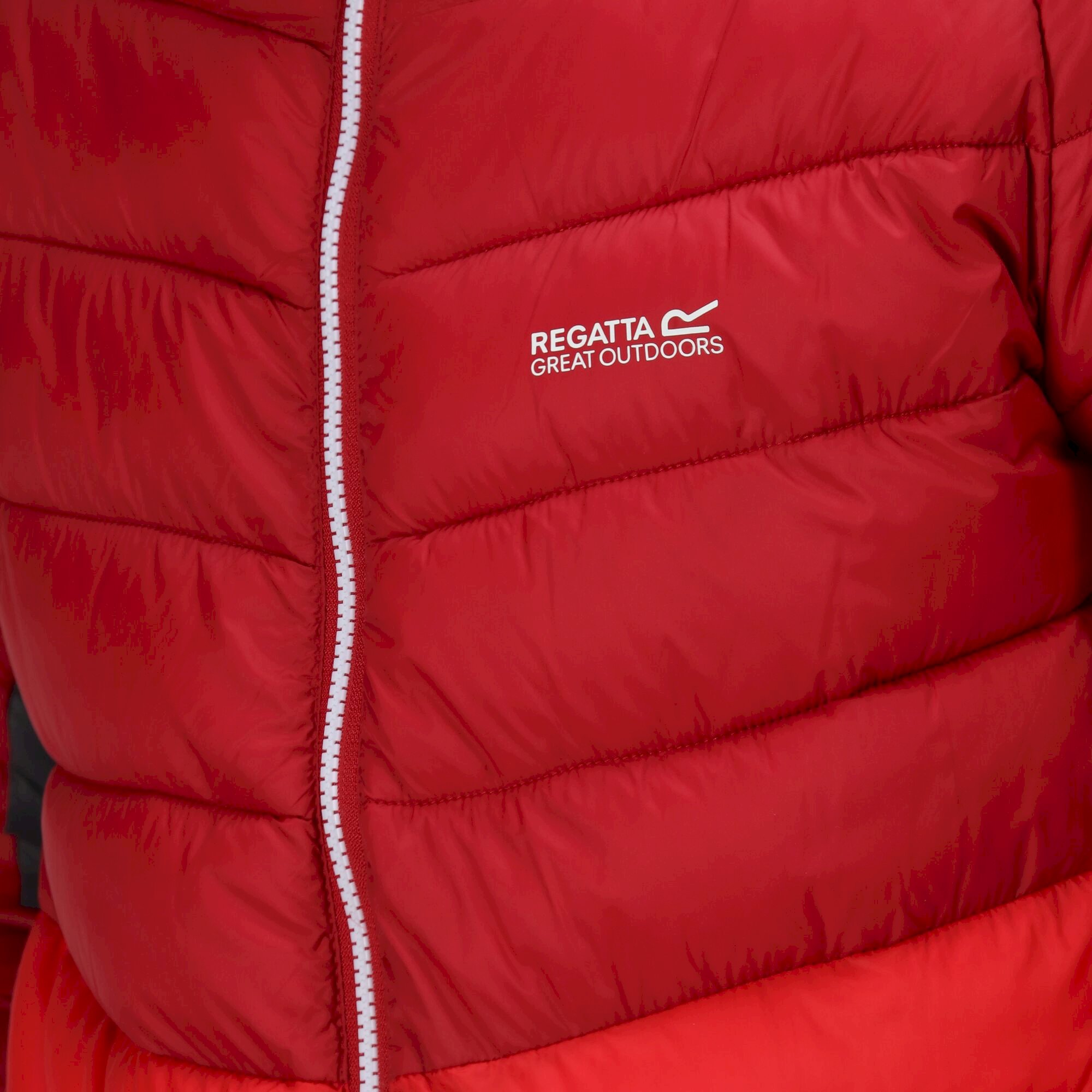 Men's Harrock Hooded Puffer Jacket | Dark Red Chinese Red