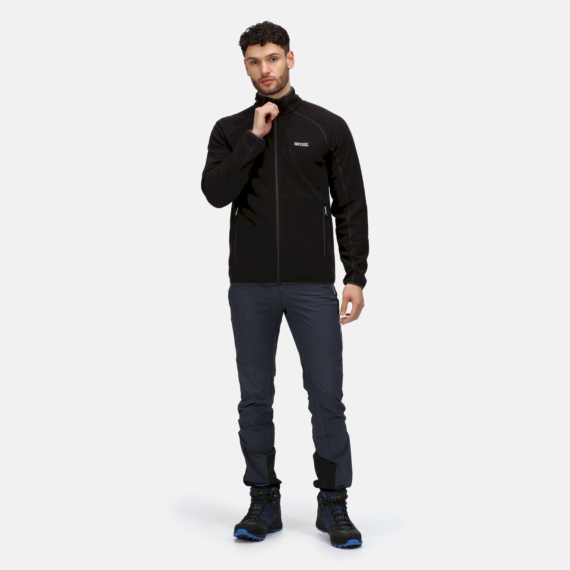 Men's Hadfield Full Zip Fleece | Black