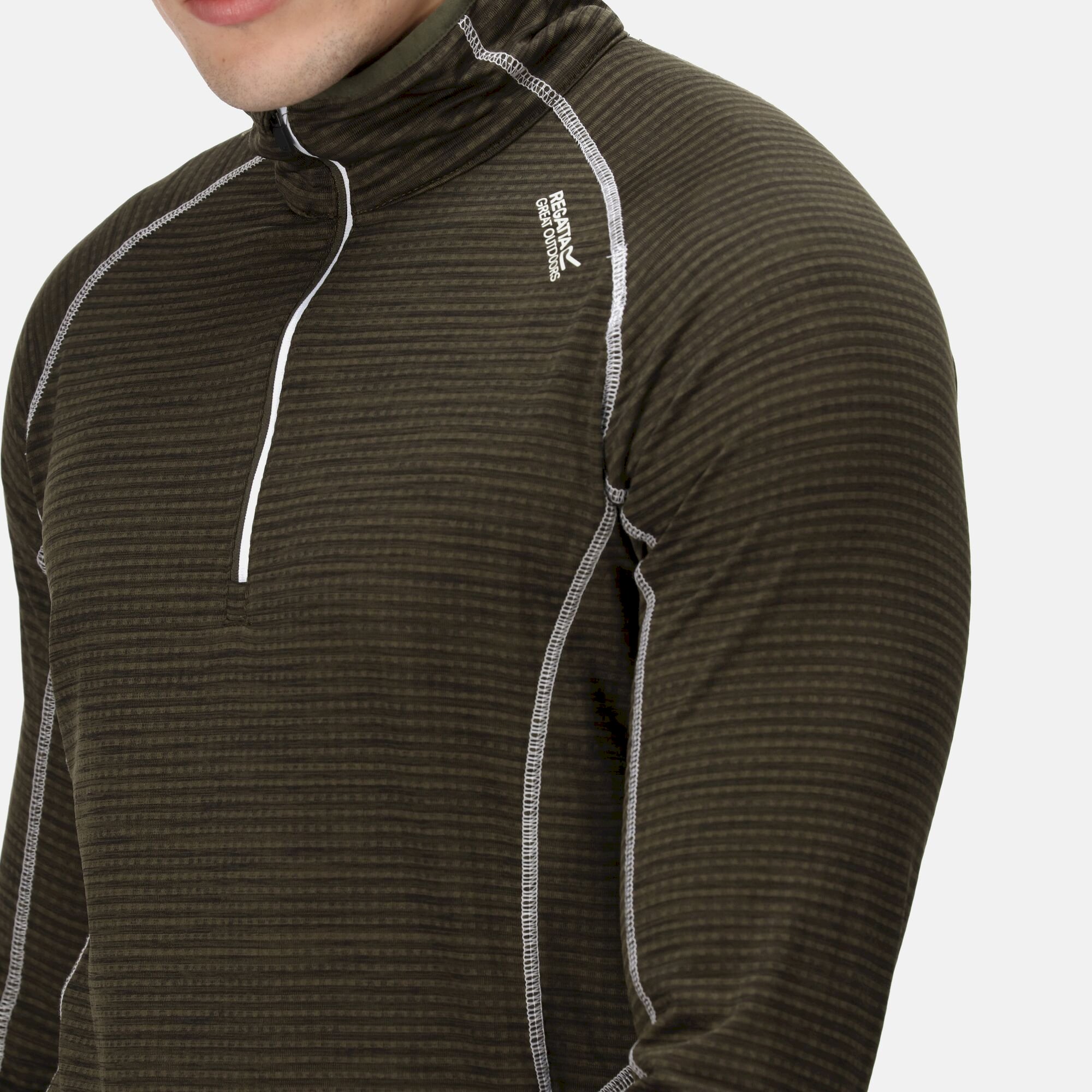 Men's Yonder Half Zip Top | Dark Khaki