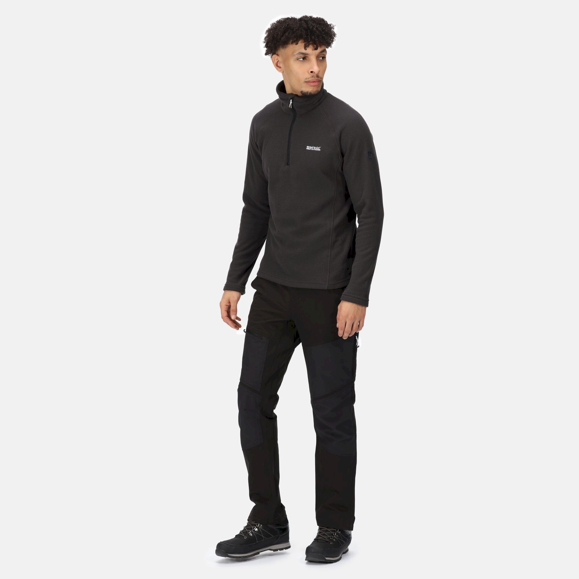 Men's Kenger Half Zip Midweight Fleece | Ash