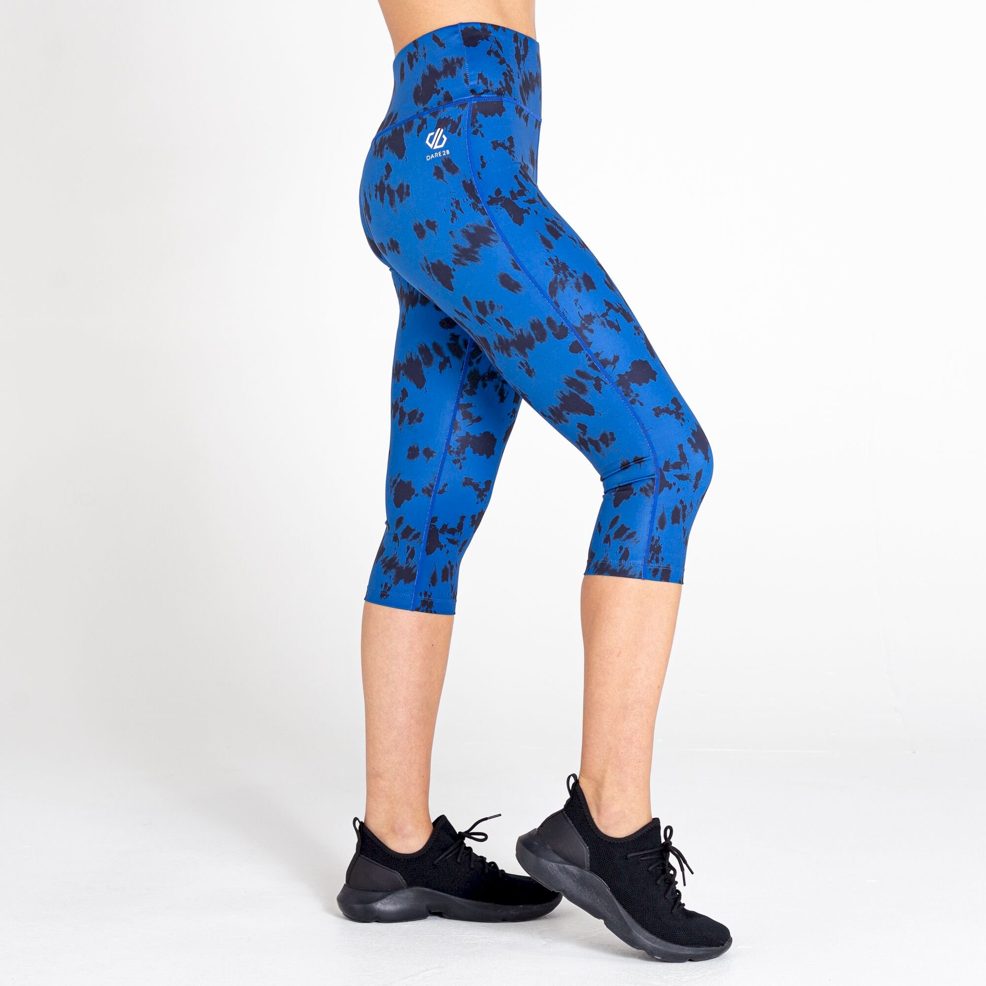 Dare 2b - Women's Influential 3/4 Recycled Leggings | Space Blue Tie Dye