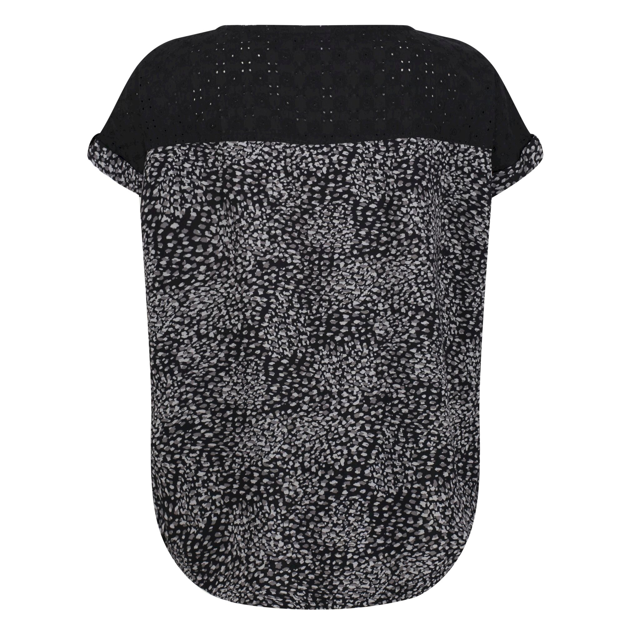 Women's Jaida Cotton T-Shirt | Black Abstract
