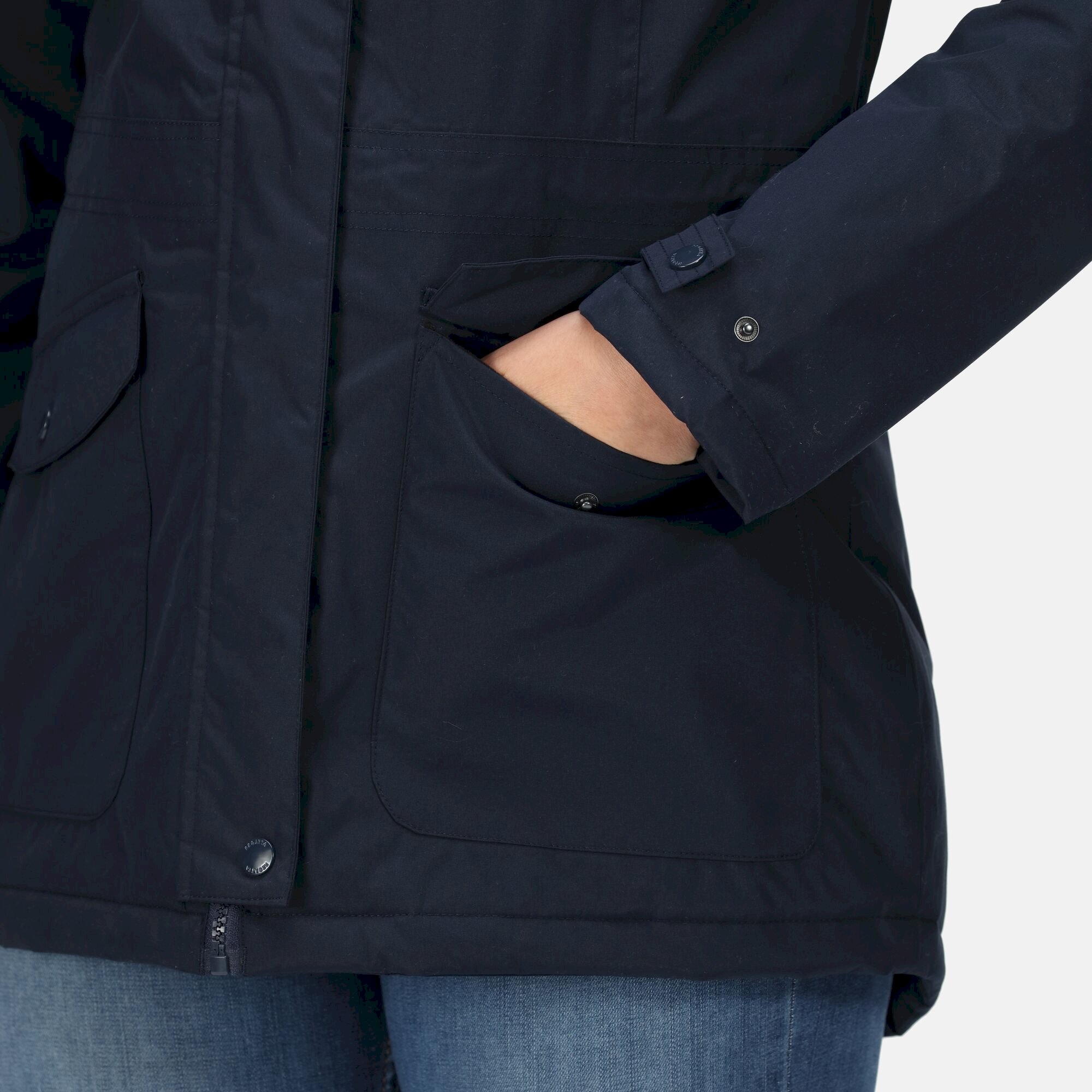 Women's Brigida Waterproof Insulated Jacket | Navy Check