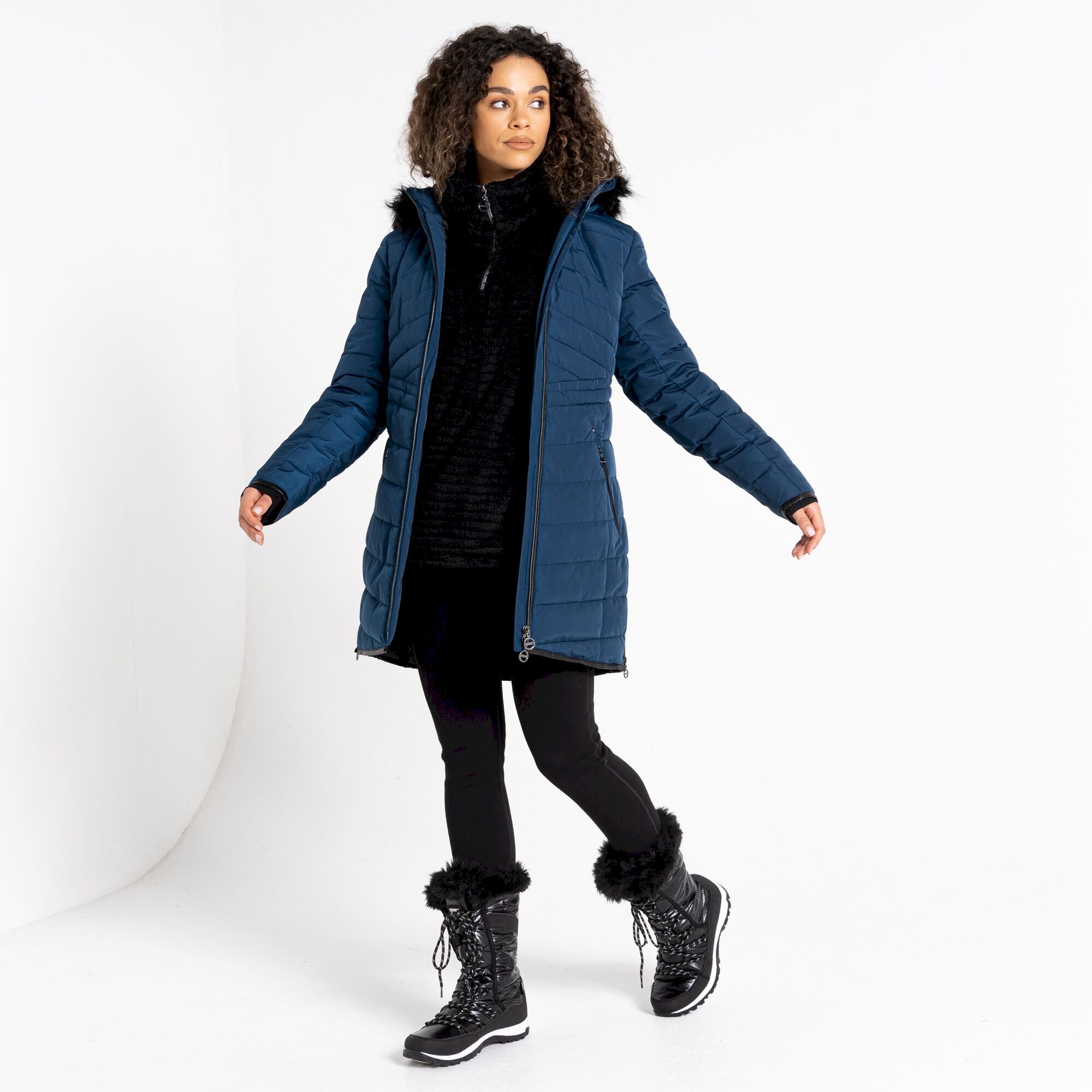 Dare 2b - Women's Striking III Longline Padded Jacket | Moonlight Denim