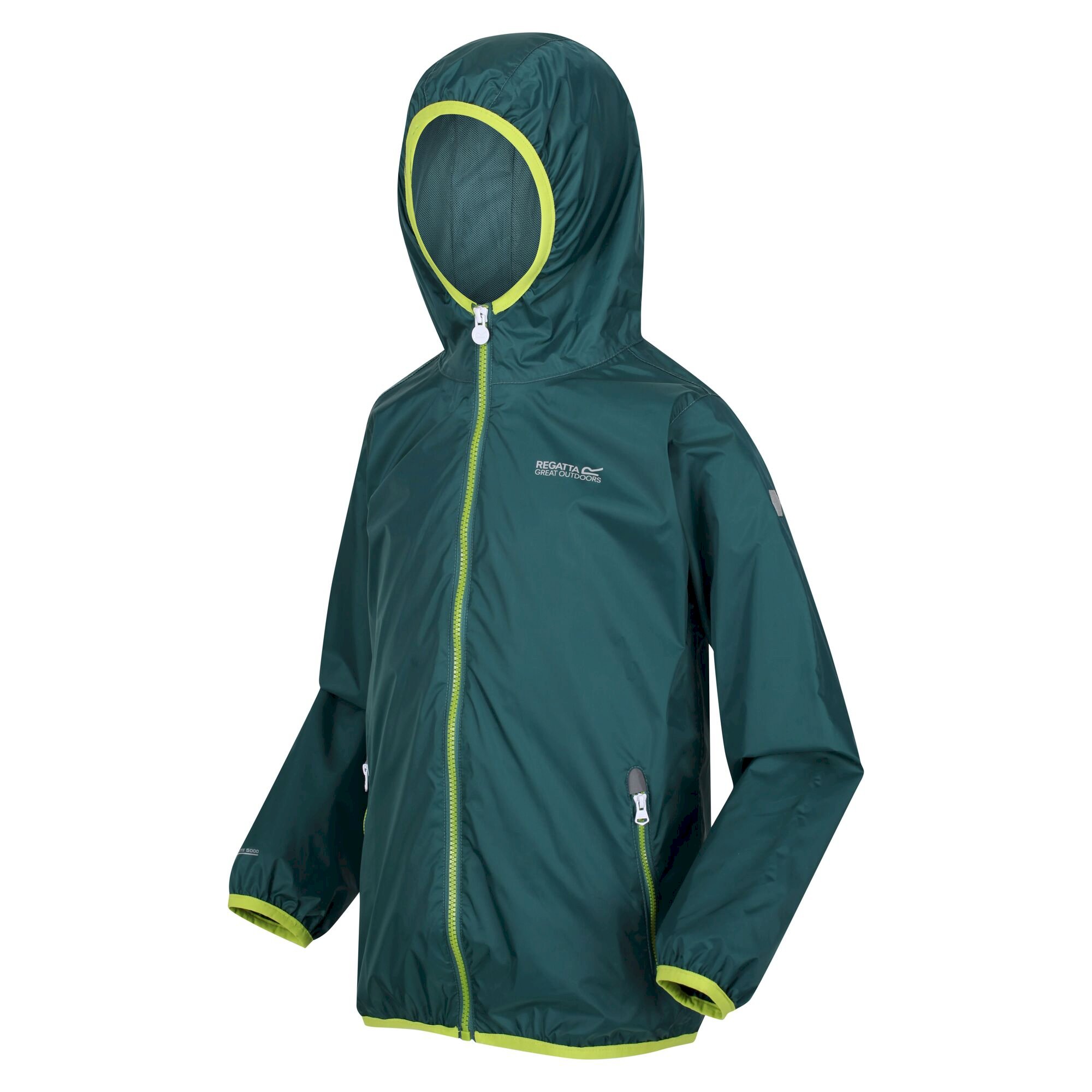 Kids' Lever II Waterproof Packaway Jacket | Pacific Green