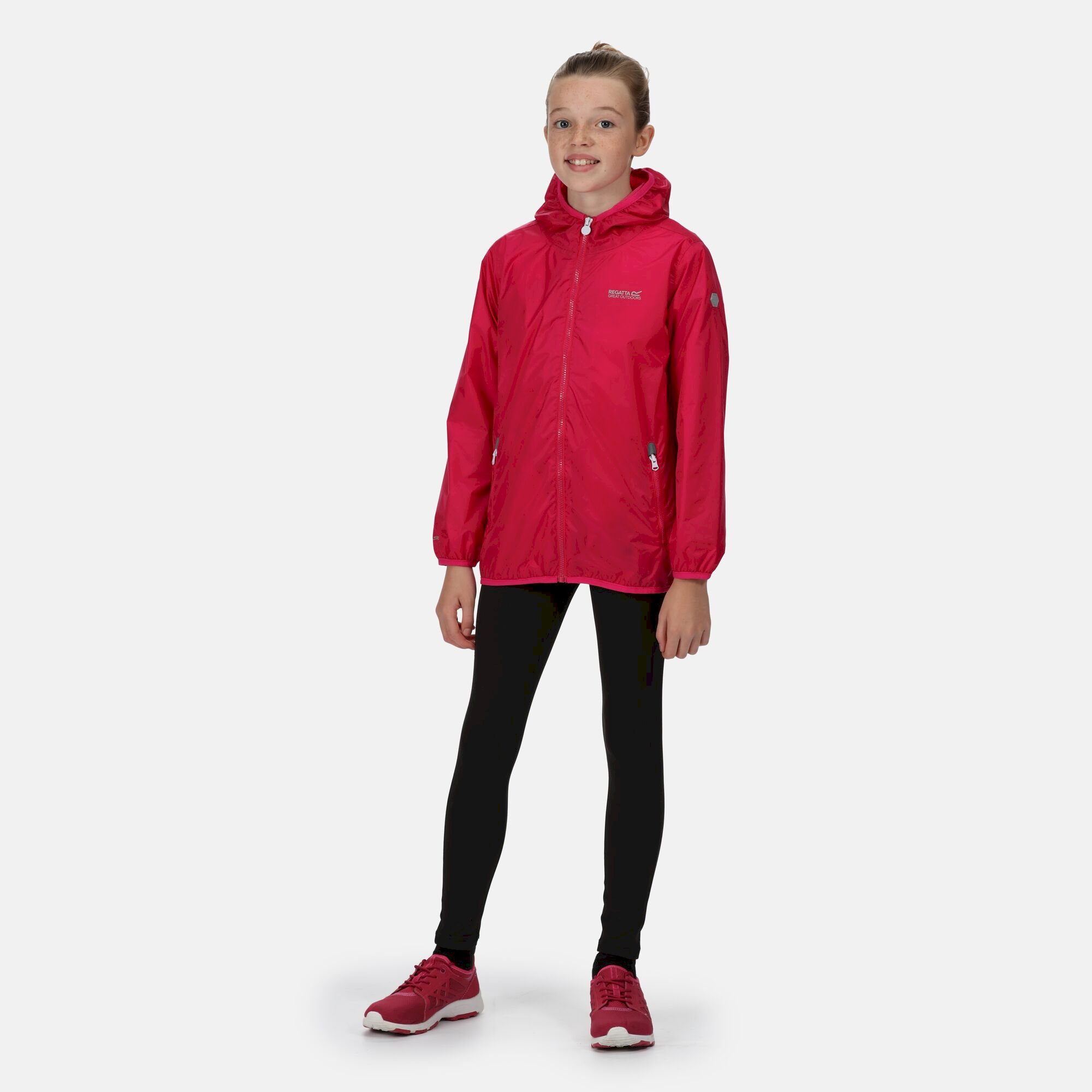 Kids' Lever II Waterproof Packaway Jacket | Pink Fusion