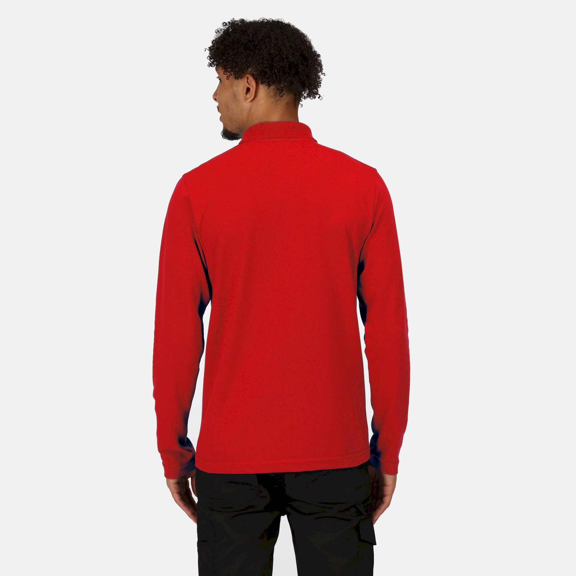 Men's 65/35 LS Polo Top | Classic Red