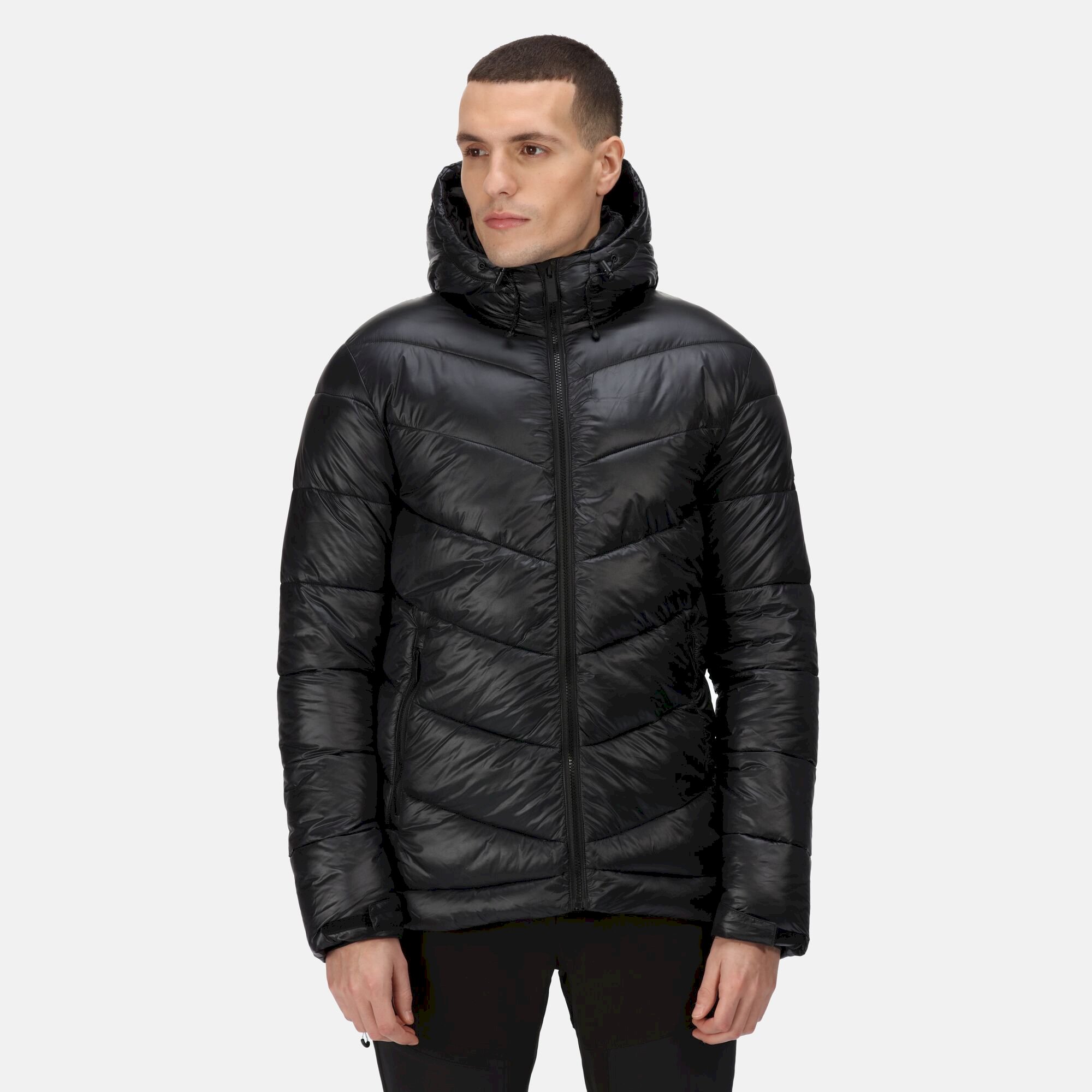 Freddie Flintoff Collection - Toploft II Hooded Puffer Jacket | Black