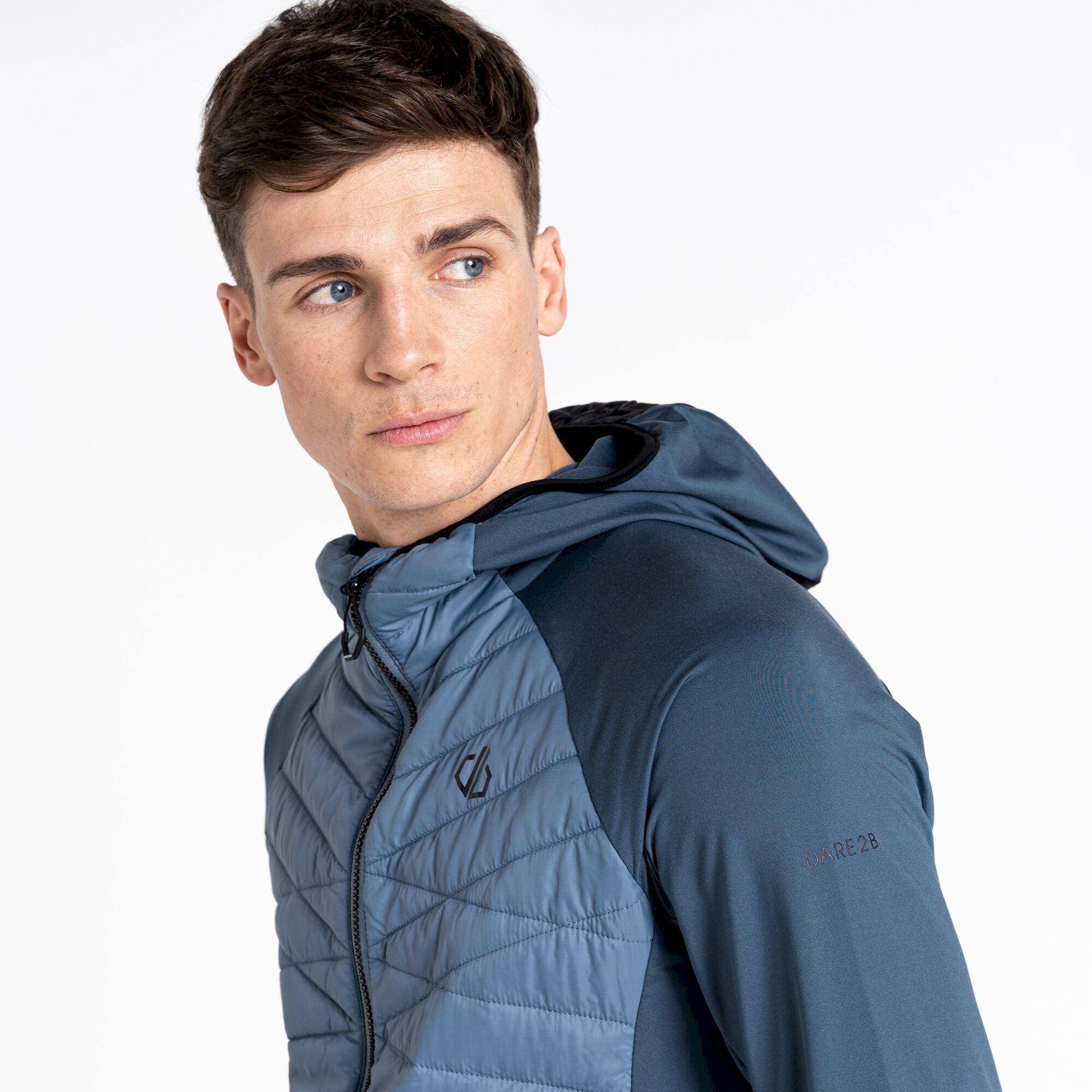 Dare 2b - Men's Mountaineer Recycled Wool Hybrid Jacket | Grey Mirage Black